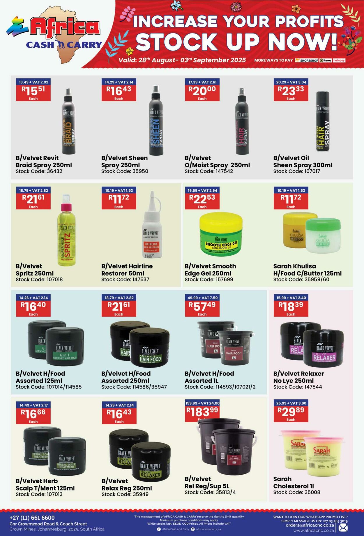 Special Africa Cash&Carry 28.08.2025 - 03.09.2025