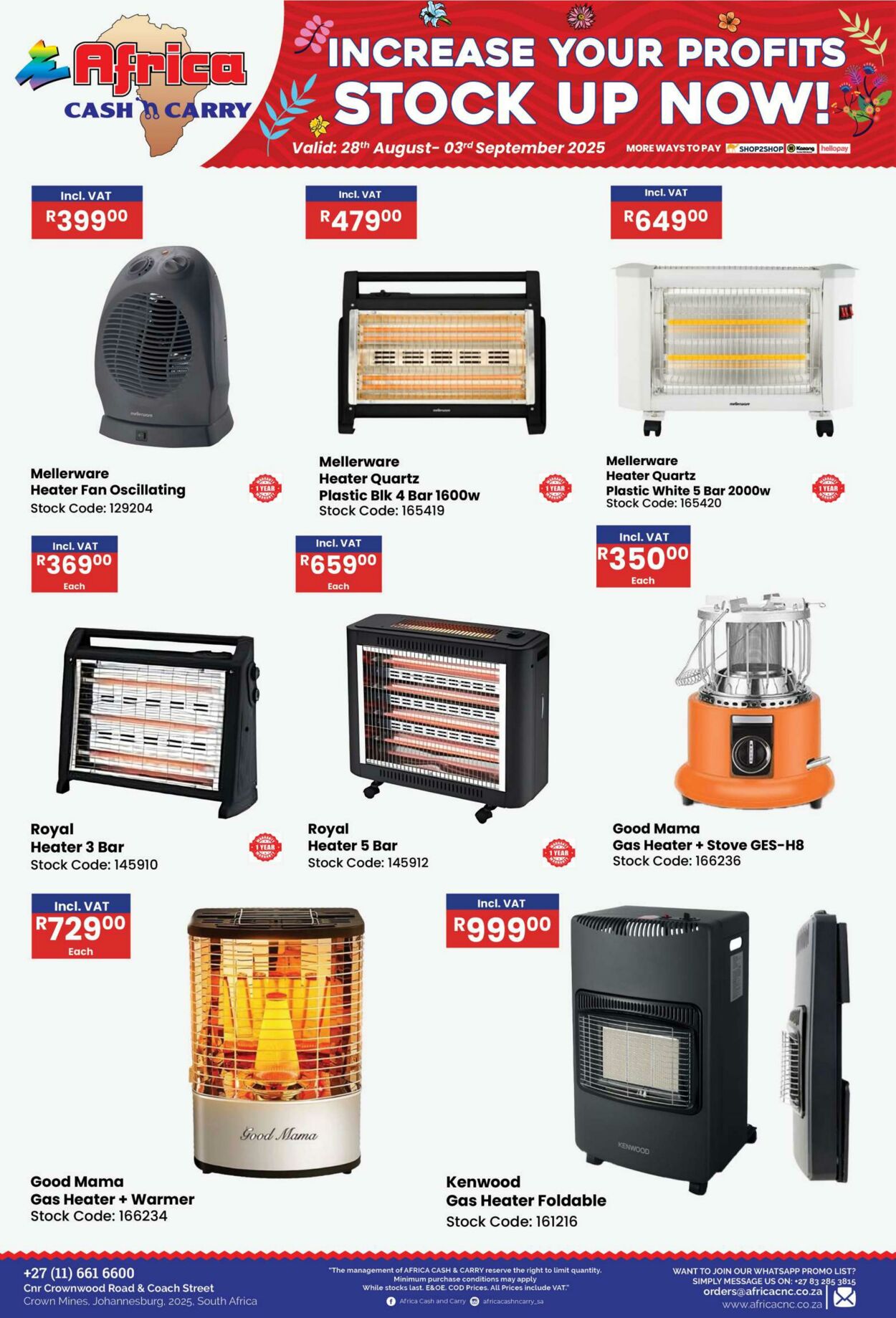 Special Africa Cash&Carry 28.08.2025 - 03.09.2025