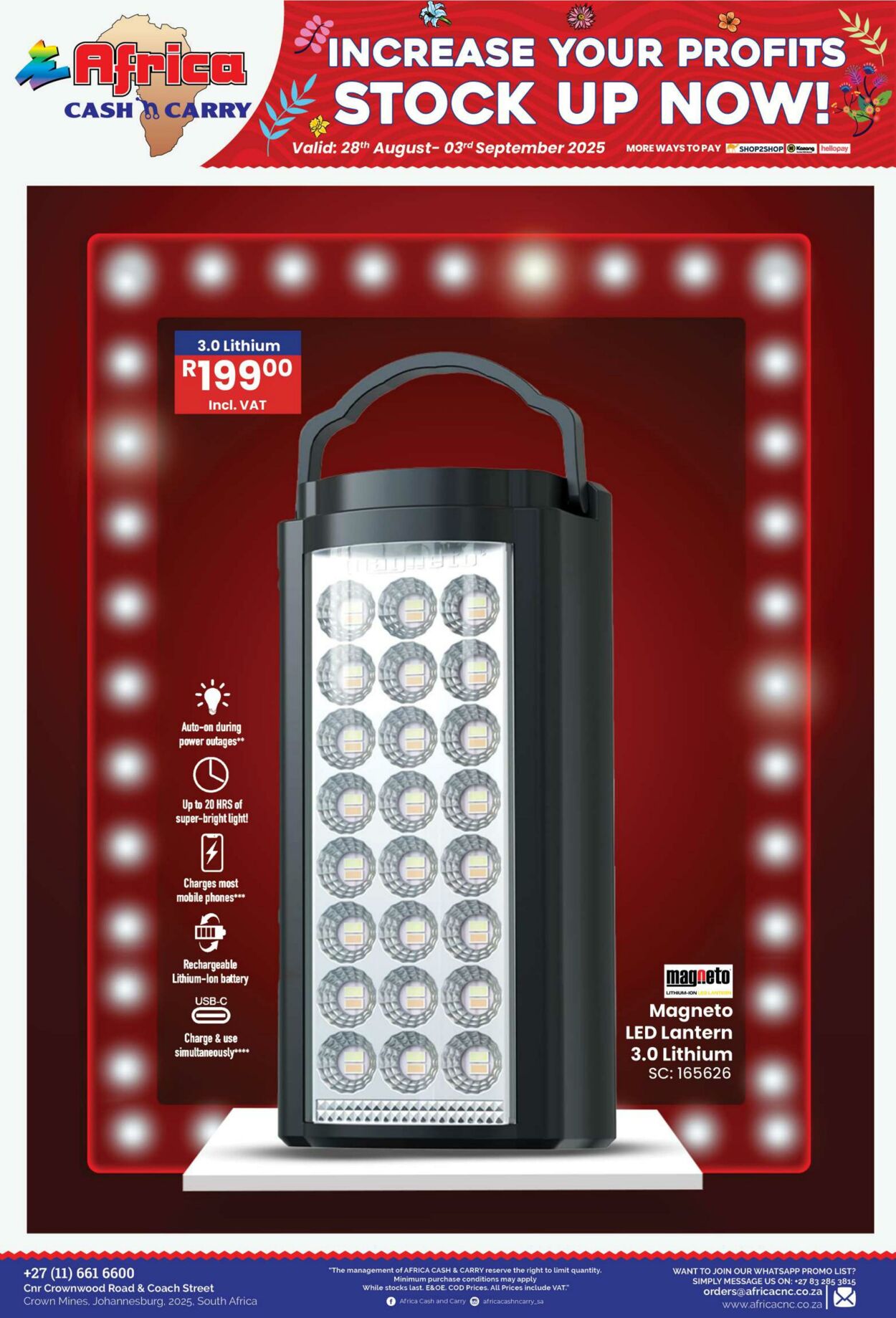 Special Africa Cash&Carry 28.08.2025 - 03.09.2025