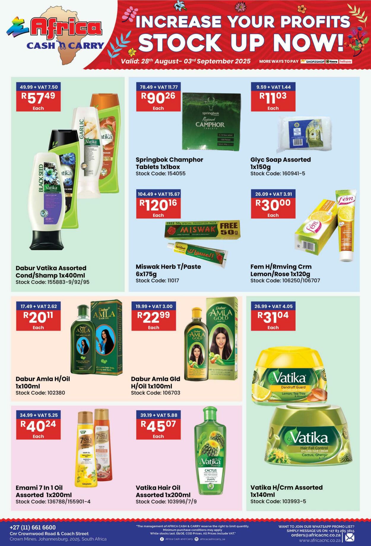 Special Africa Cash&Carry 28.08.2025 - 03.09.2025