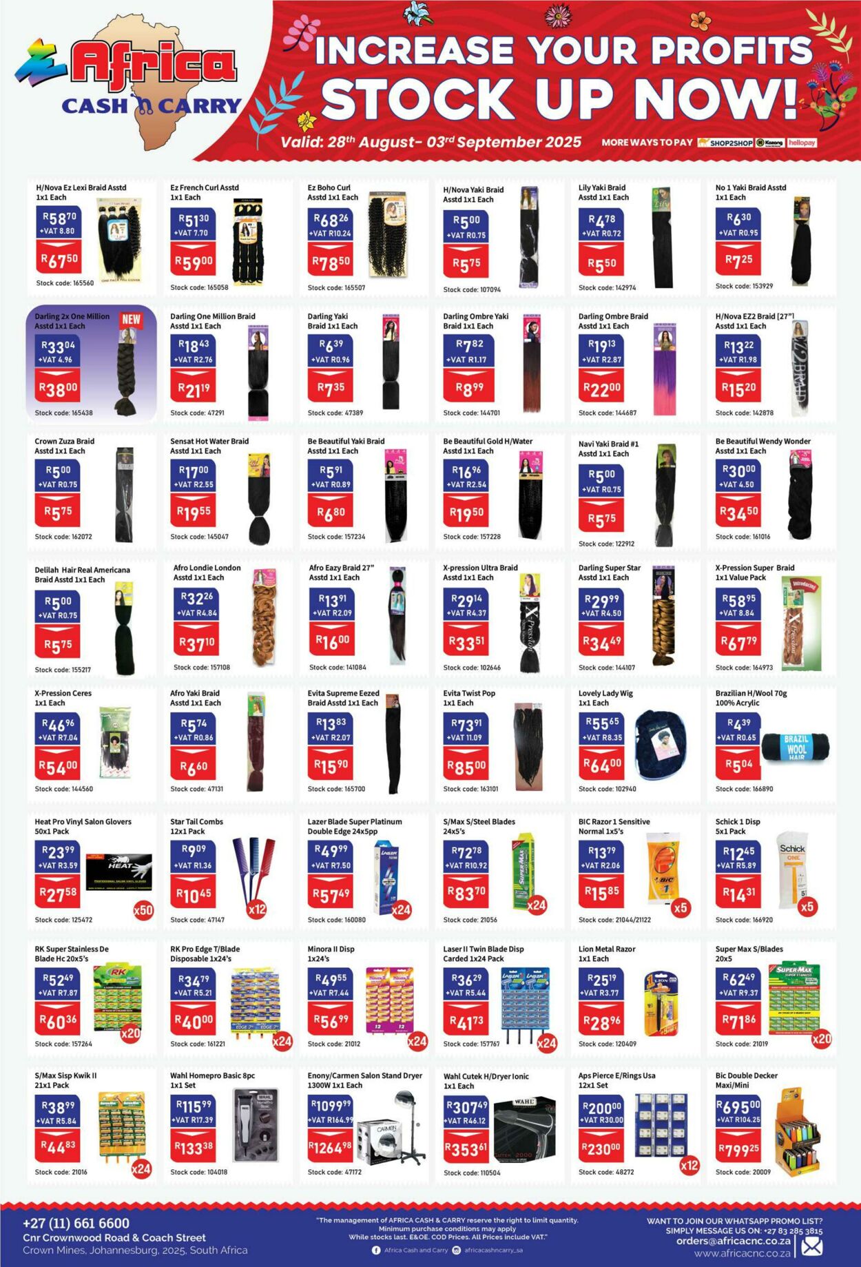 Special Africa Cash&Carry 28.08.2025 - 03.09.2025