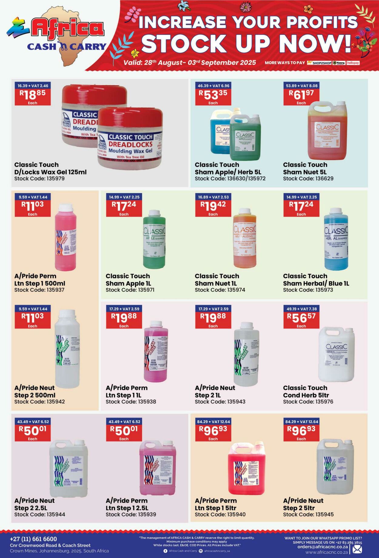 Special Africa Cash&Carry 28.08.2025 - 03.09.2025