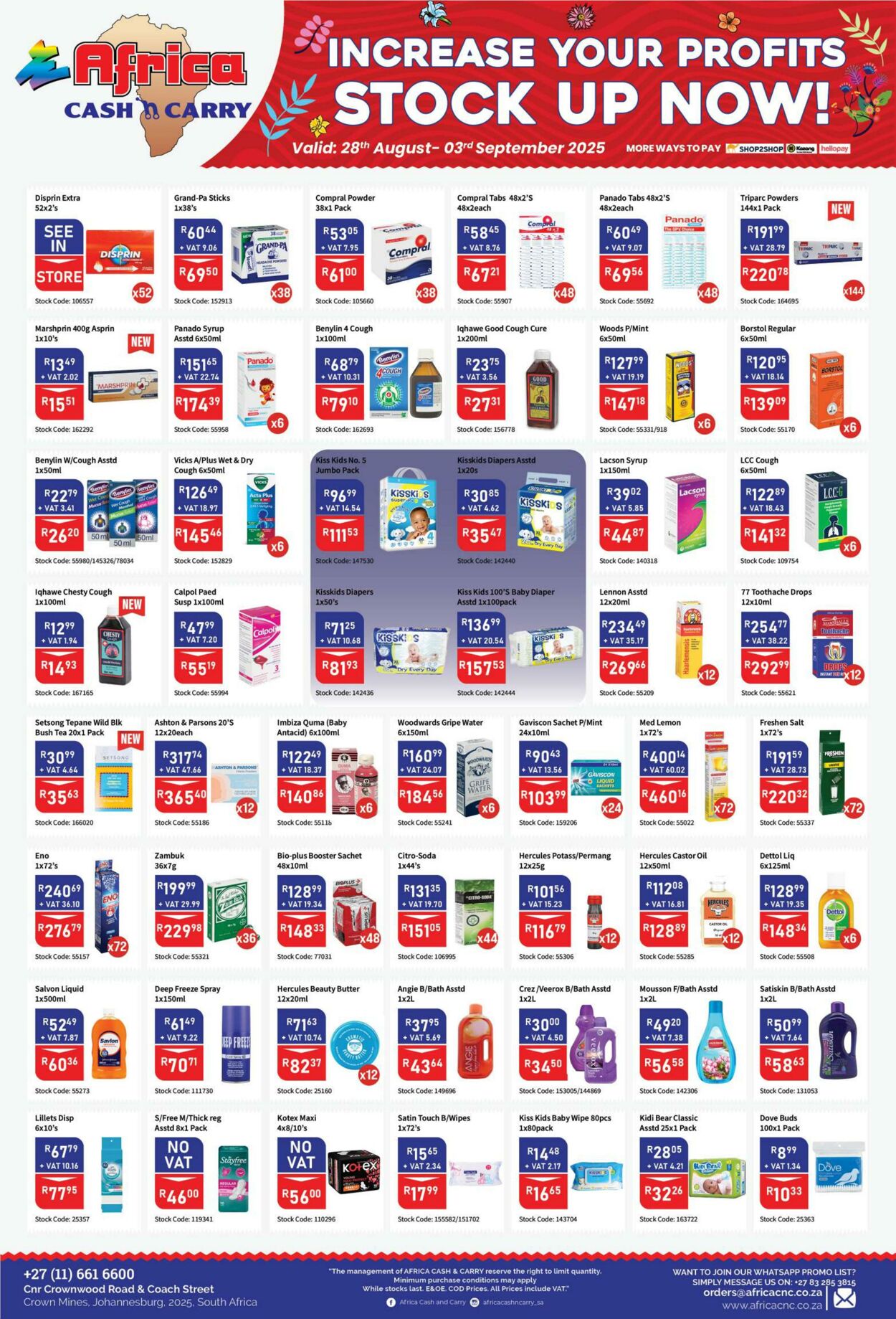 Special Africa Cash&Carry 28.08.2025 - 03.09.2025