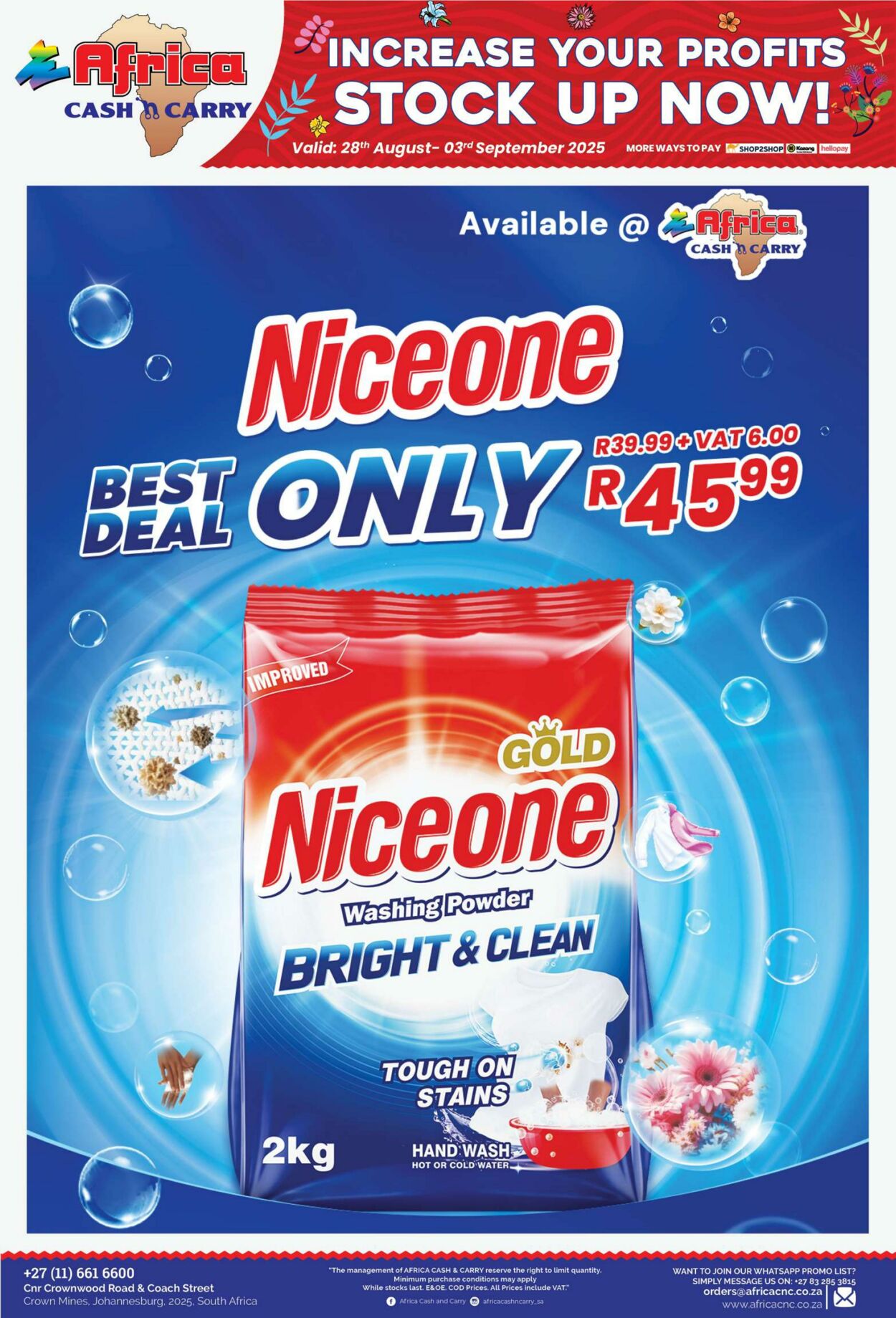Special Africa Cash&Carry 28.08.2025 - 03.09.2025