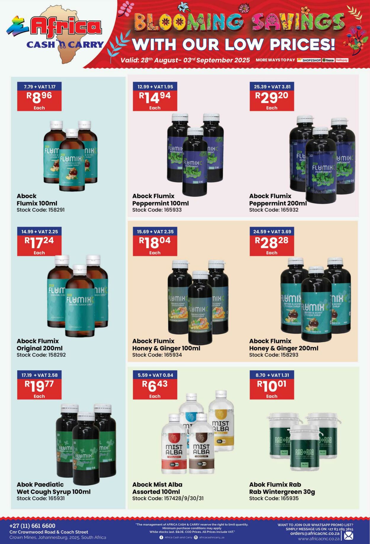 Special Africa Cash&Carry 28.08.2025 - 03.09.2025