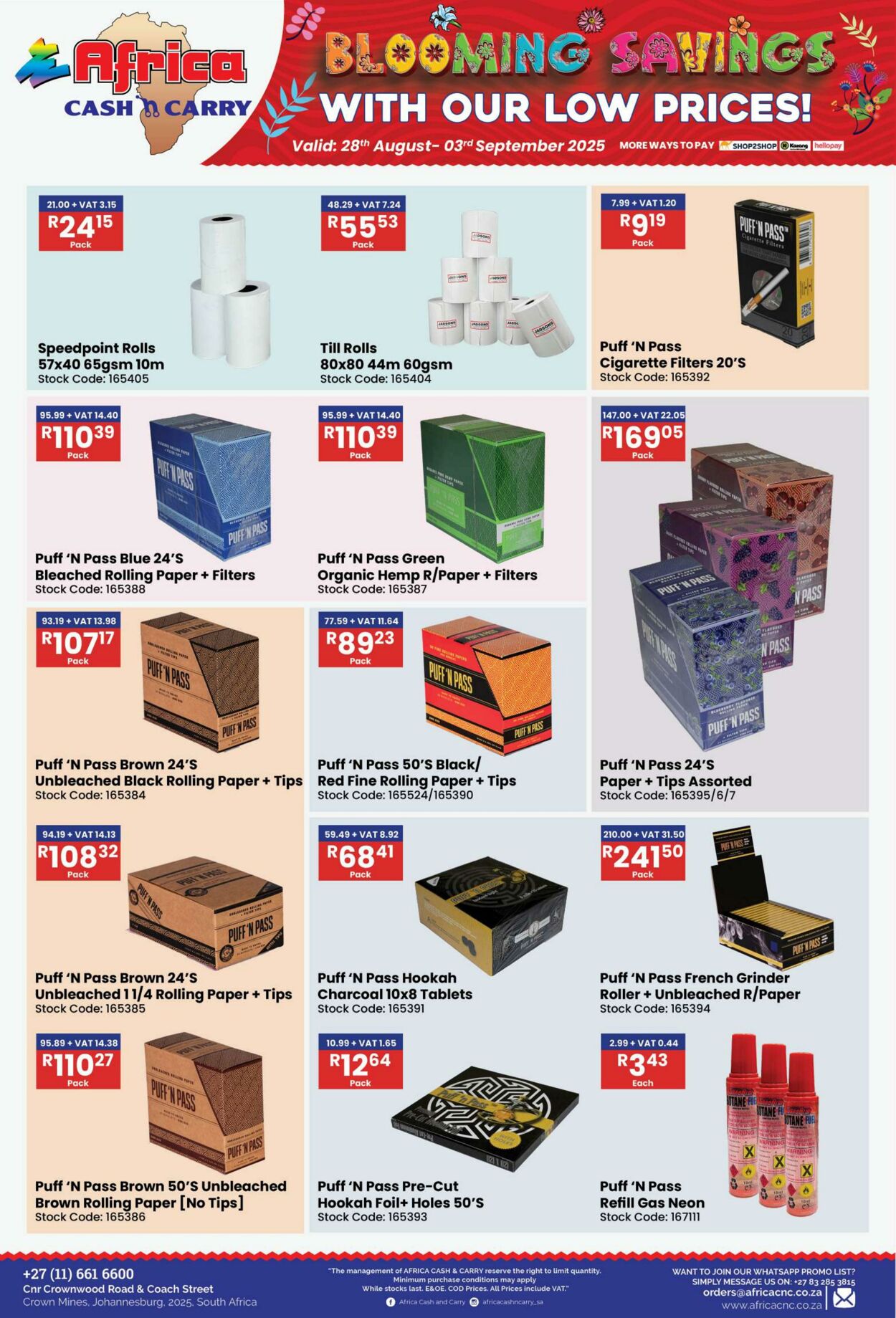 Special Africa Cash&Carry 28.08.2025 - 03.09.2025