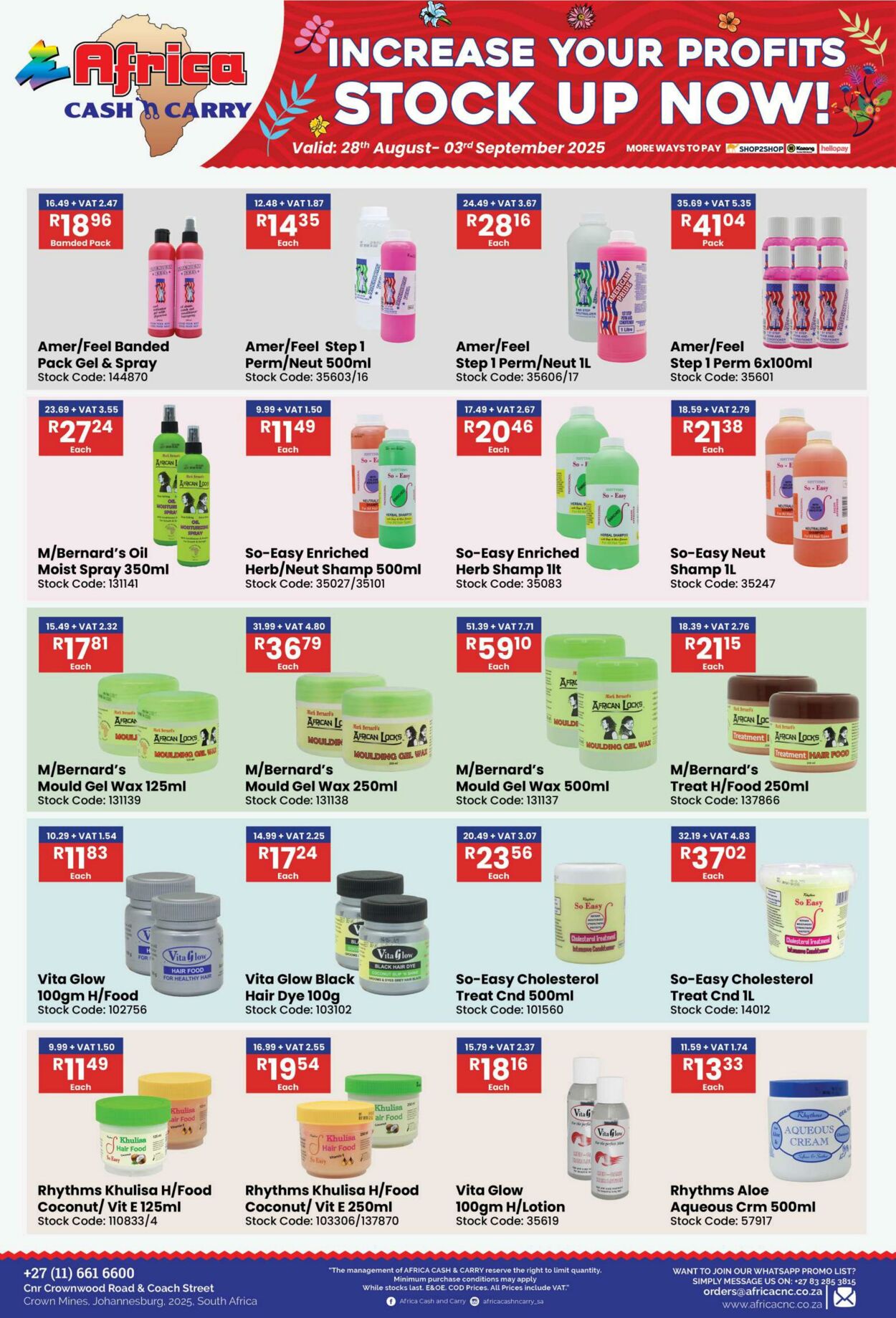Special Africa Cash&Carry 28.08.2025 - 03.09.2025