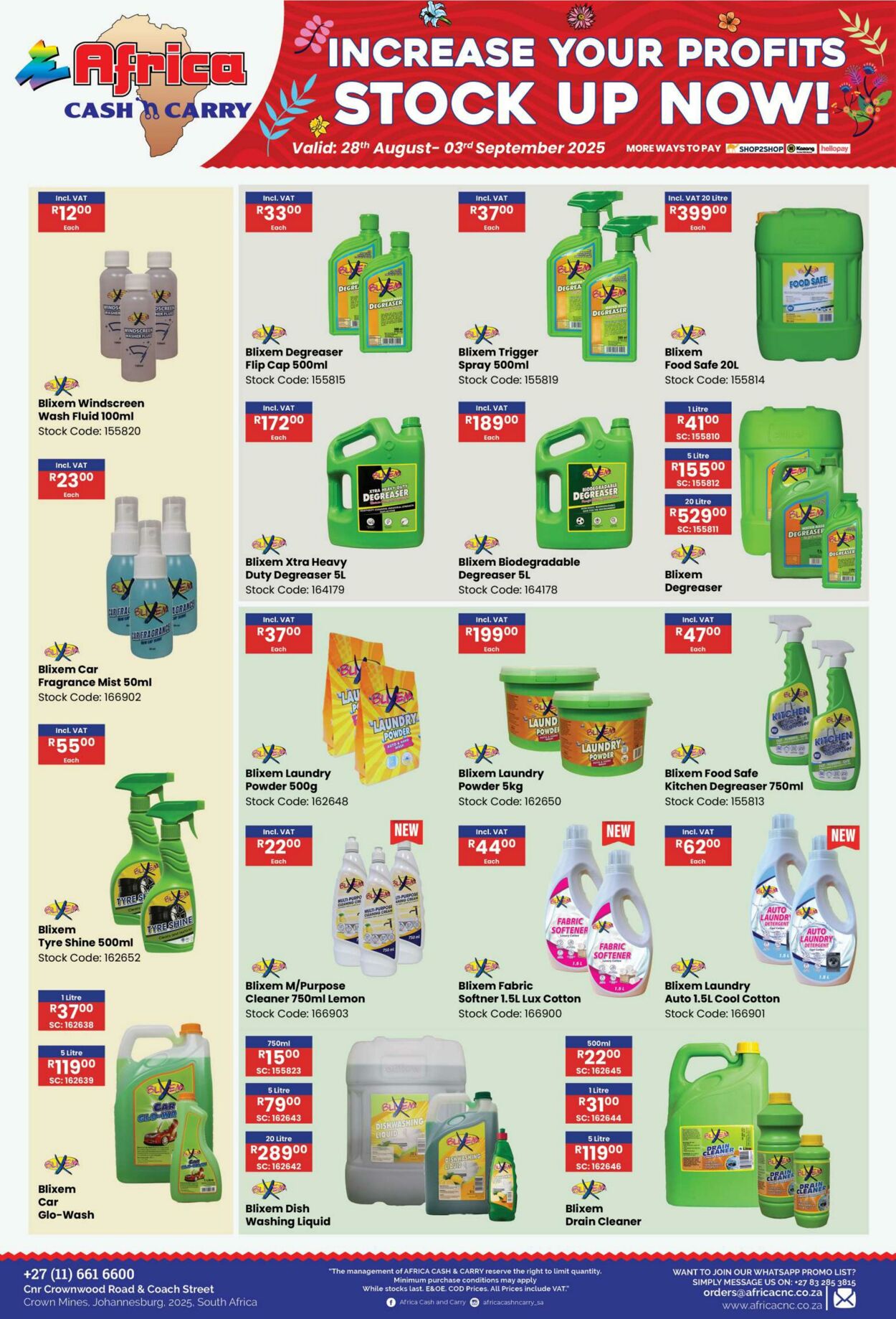 Special Africa Cash&Carry 28.08.2025 - 03.09.2025