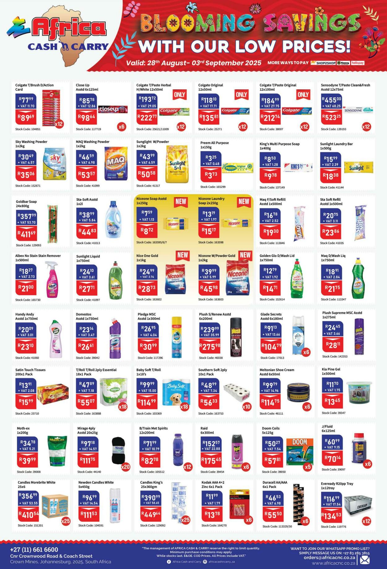 Special Africa Cash&Carry 28.08.2025 - 03.09.2025