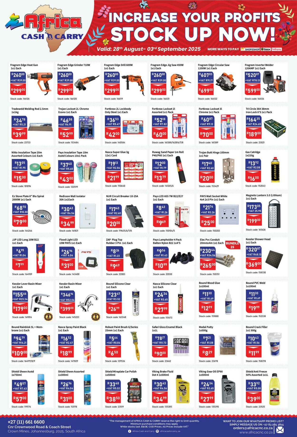 Special Africa Cash&Carry 28.08.2025 - 03.09.2025