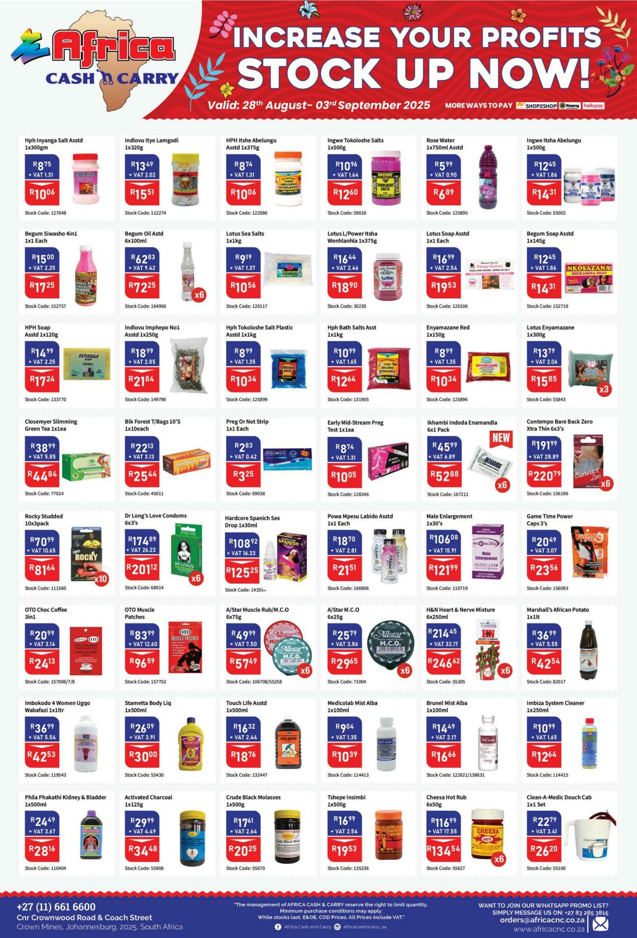 Special Africa Cash&Carry 28.08.2025 - 03.09.2025