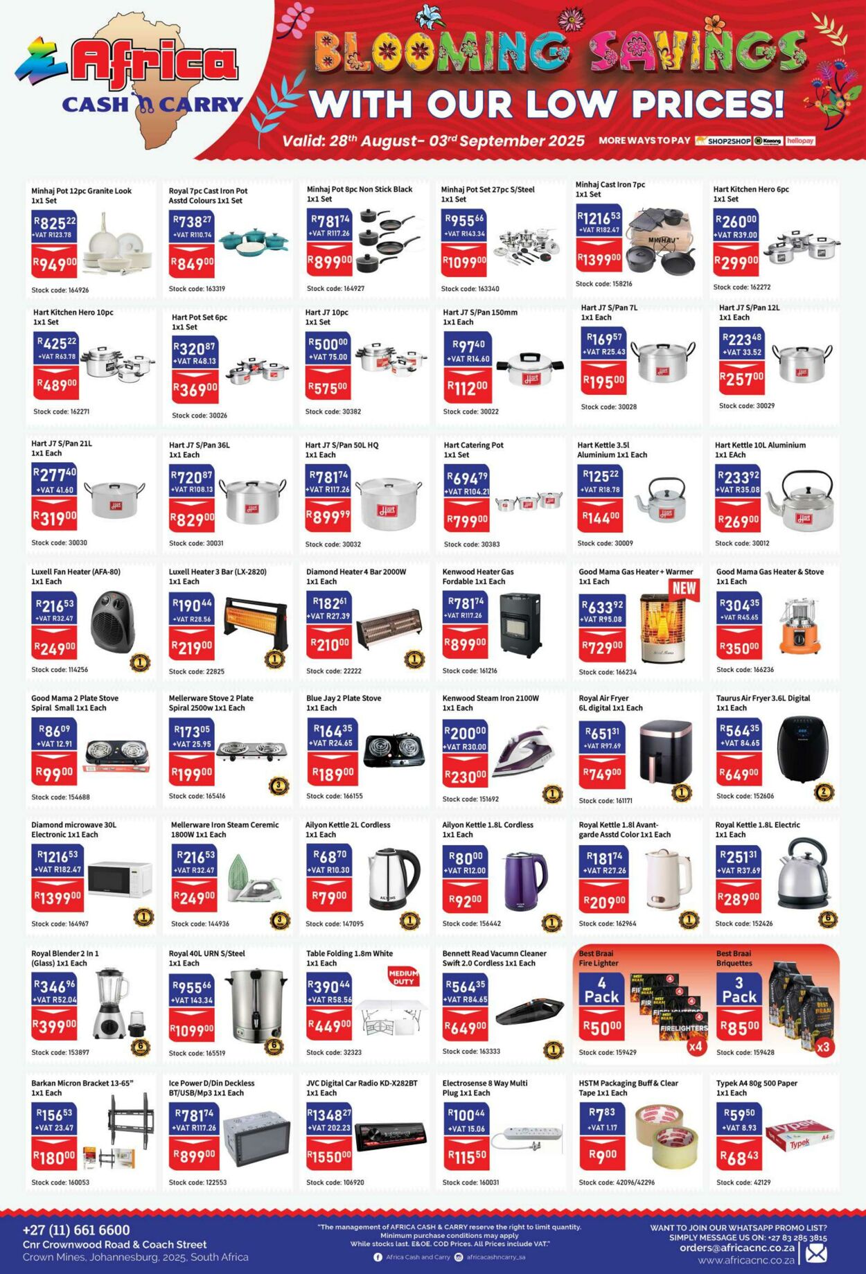 Special Africa Cash&Carry 28.08.2025 - 03.09.2025
