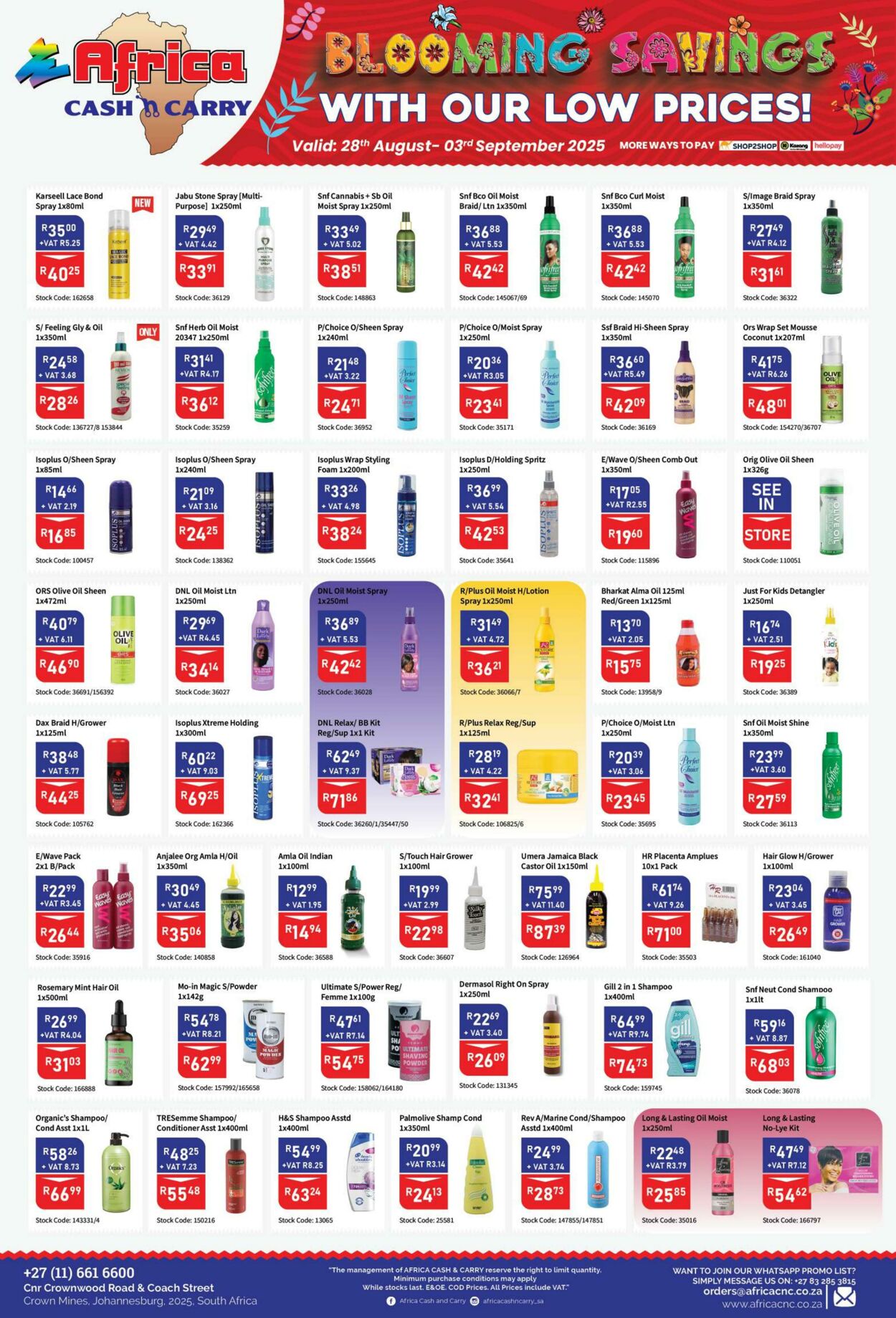Special Africa Cash&Carry 28.08.2025 - 03.09.2025