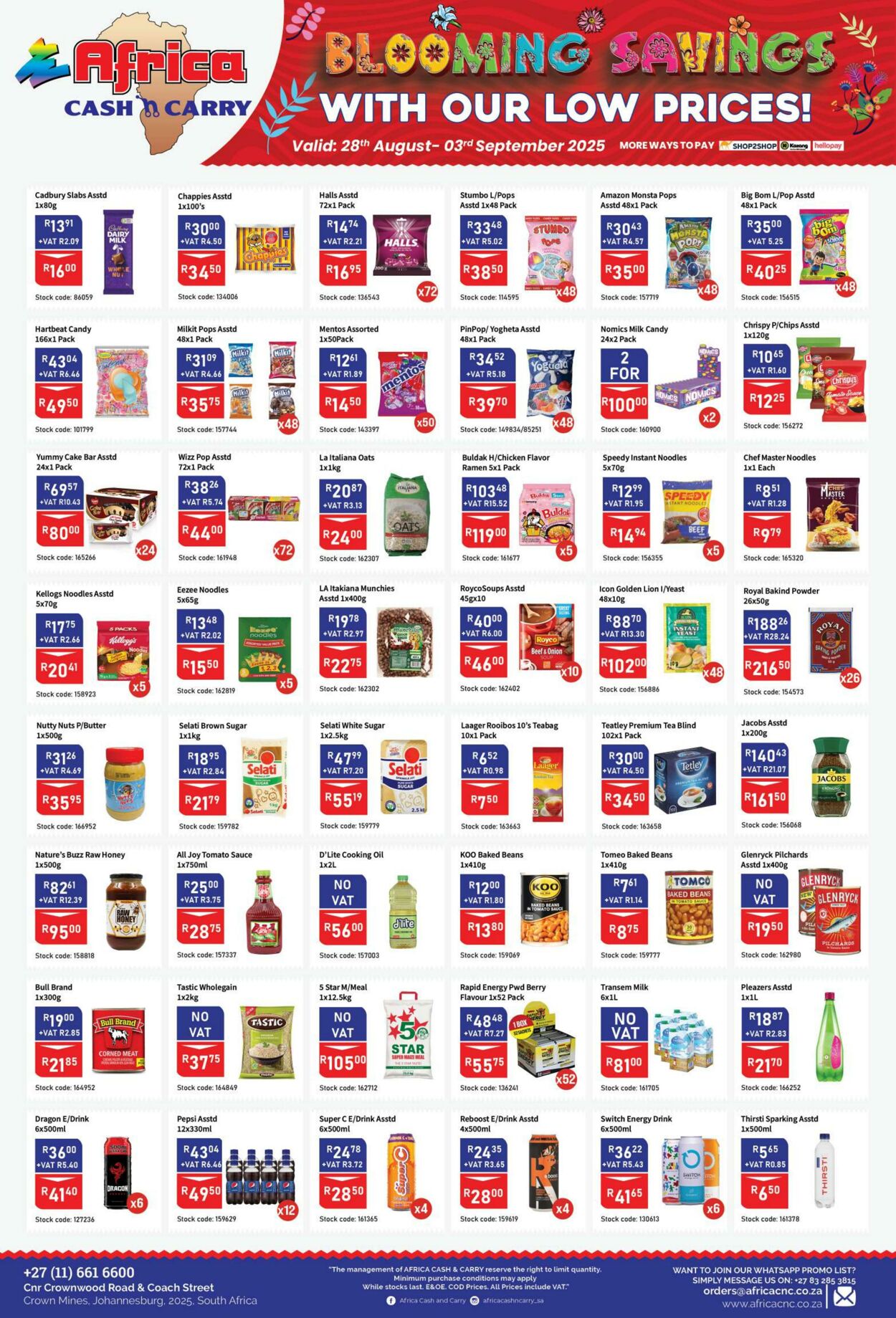 Special Africa Cash&Carry 28.08.2025 - 03.09.2025