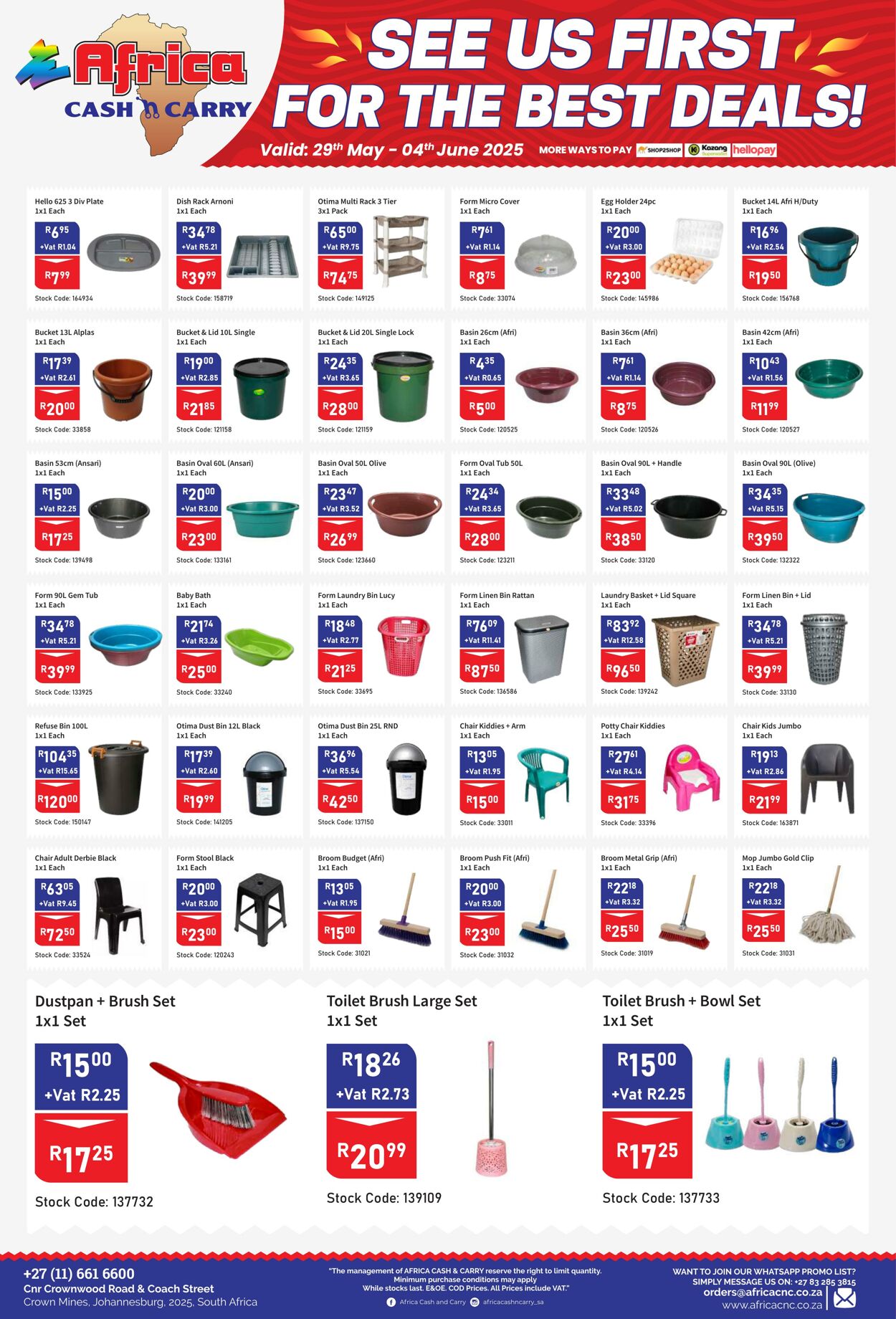 Special Africa Cash&Carry 29.05.2025 - 04.06.2025