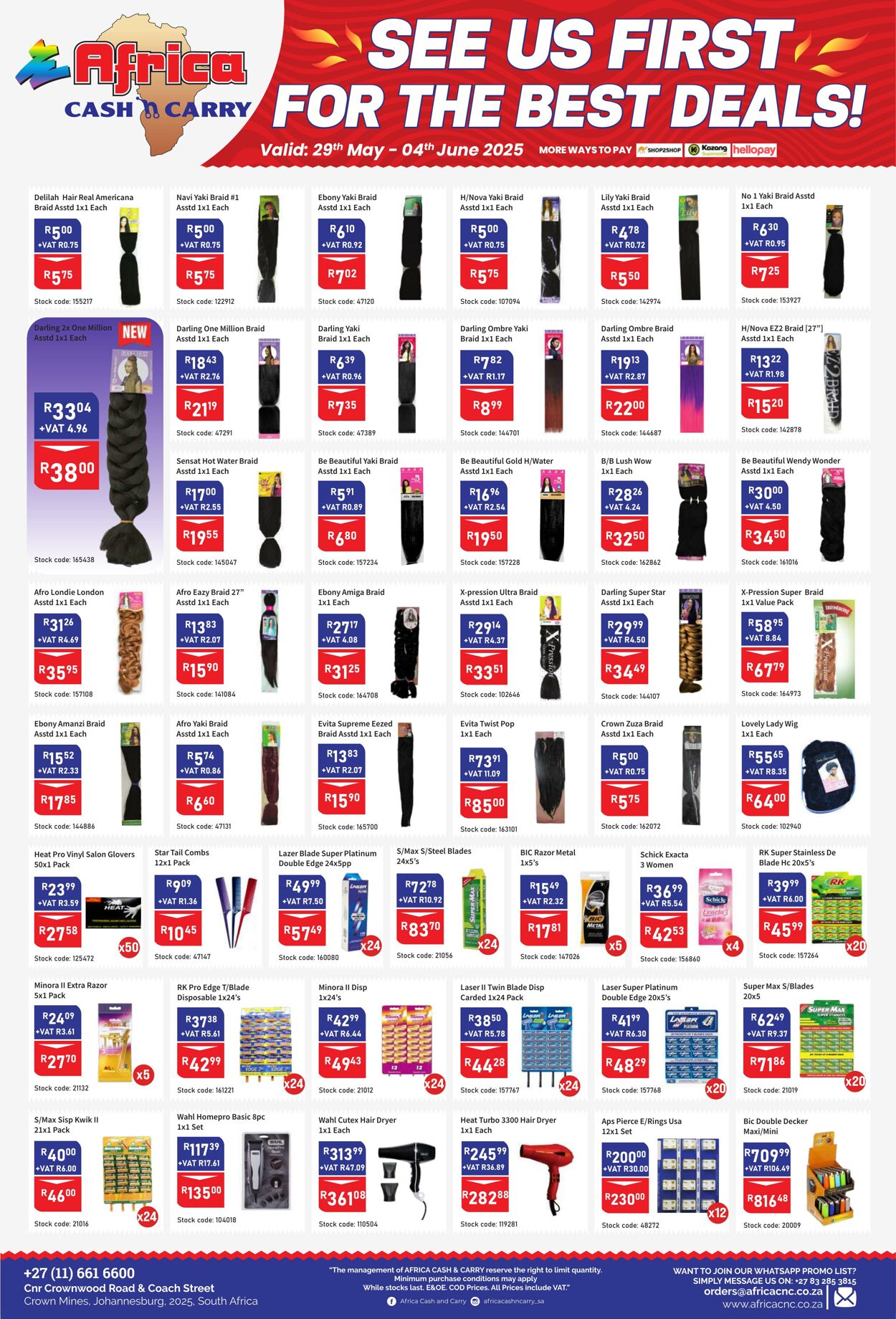 Special Africa Cash&Carry 29.05.2025 - 04.06.2025