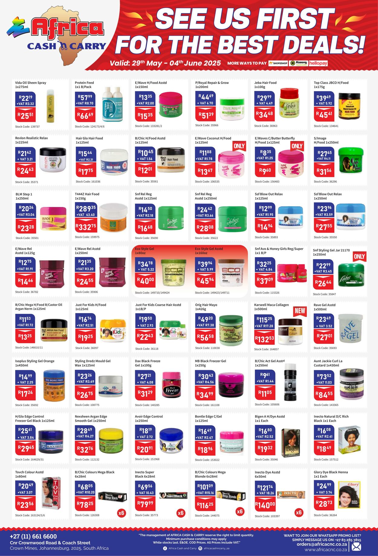 Special Africa Cash&Carry 29.05.2025 - 04.06.2025
