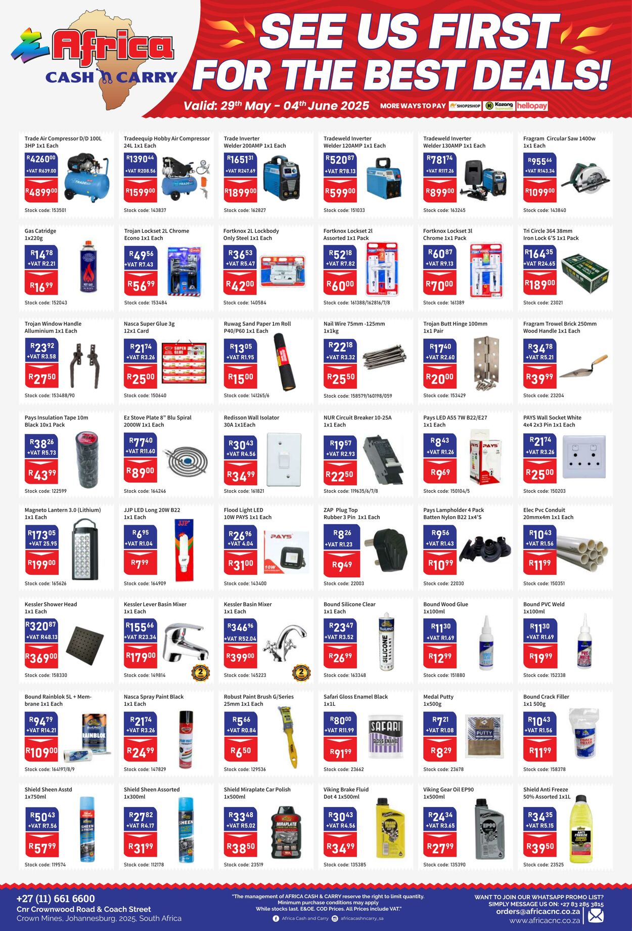 Special Africa Cash&Carry 29.05.2025 - 04.06.2025