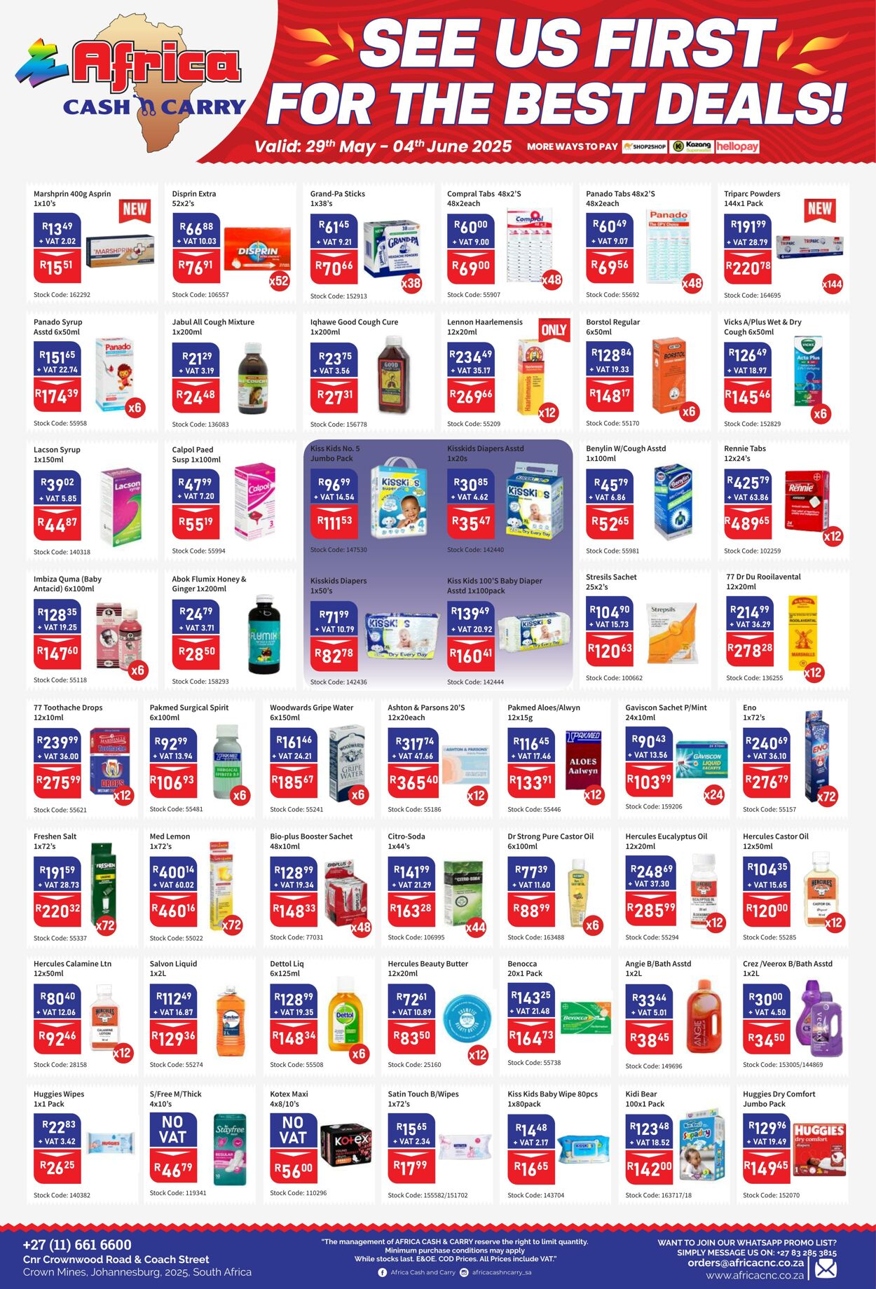 Special Africa Cash&Carry 29.05.2025 - 04.06.2025