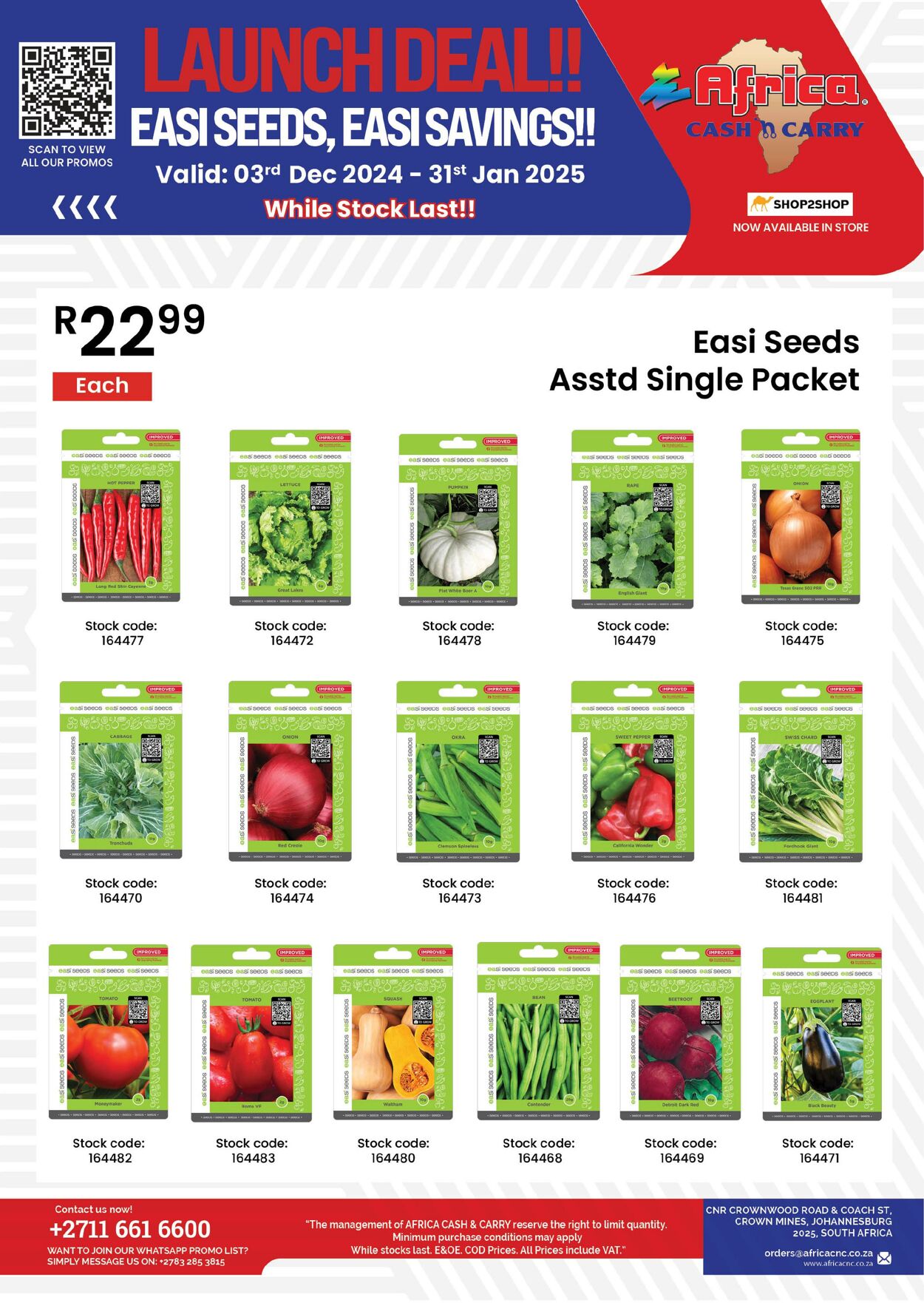 Special Africa Cash&Carry 03.12.2024 - 31.01.2025