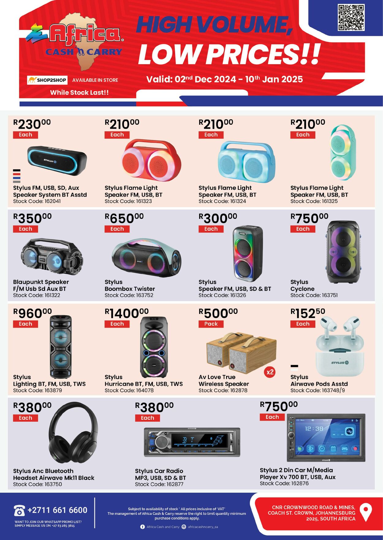 Special Africa Cash&Carry 02.12.2024 - 10.01.2025