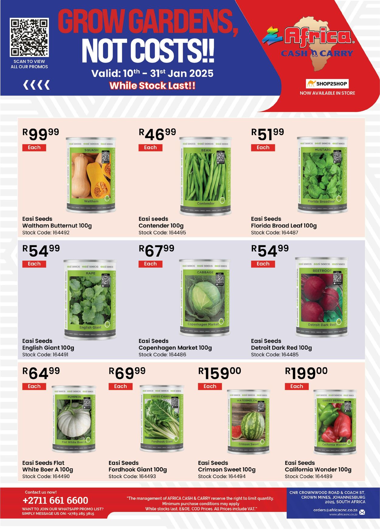 Africa Cash&Carry Promotional specials