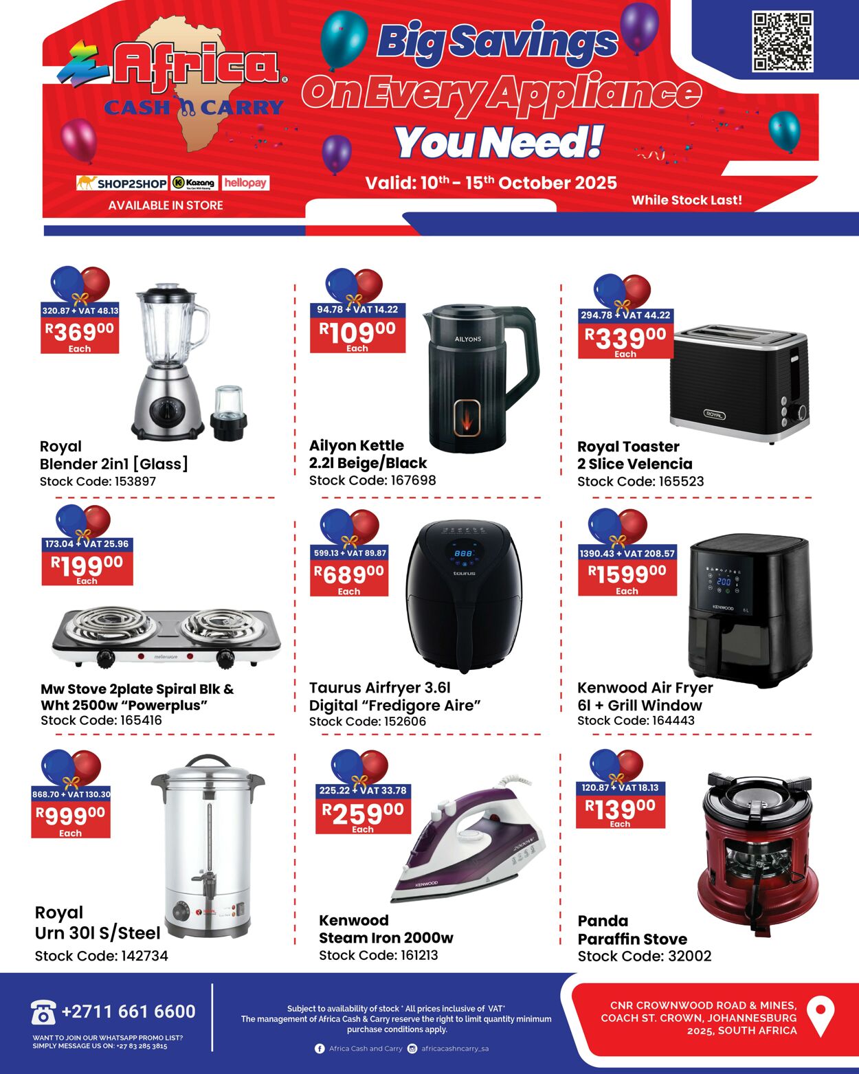 Special Africa Cash&Carry 10.10.2025 - 15.10.2025