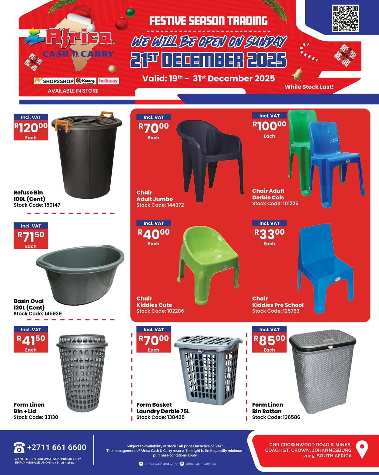 Special Africa Cash&Carry 19.12.2025 - 31.12.2025