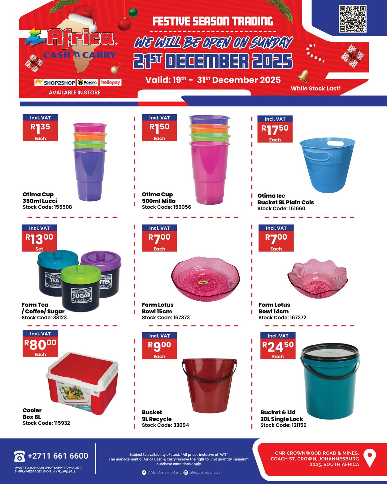 Special Africa Cash&Carry 19.12.2025 - 31.12.2025