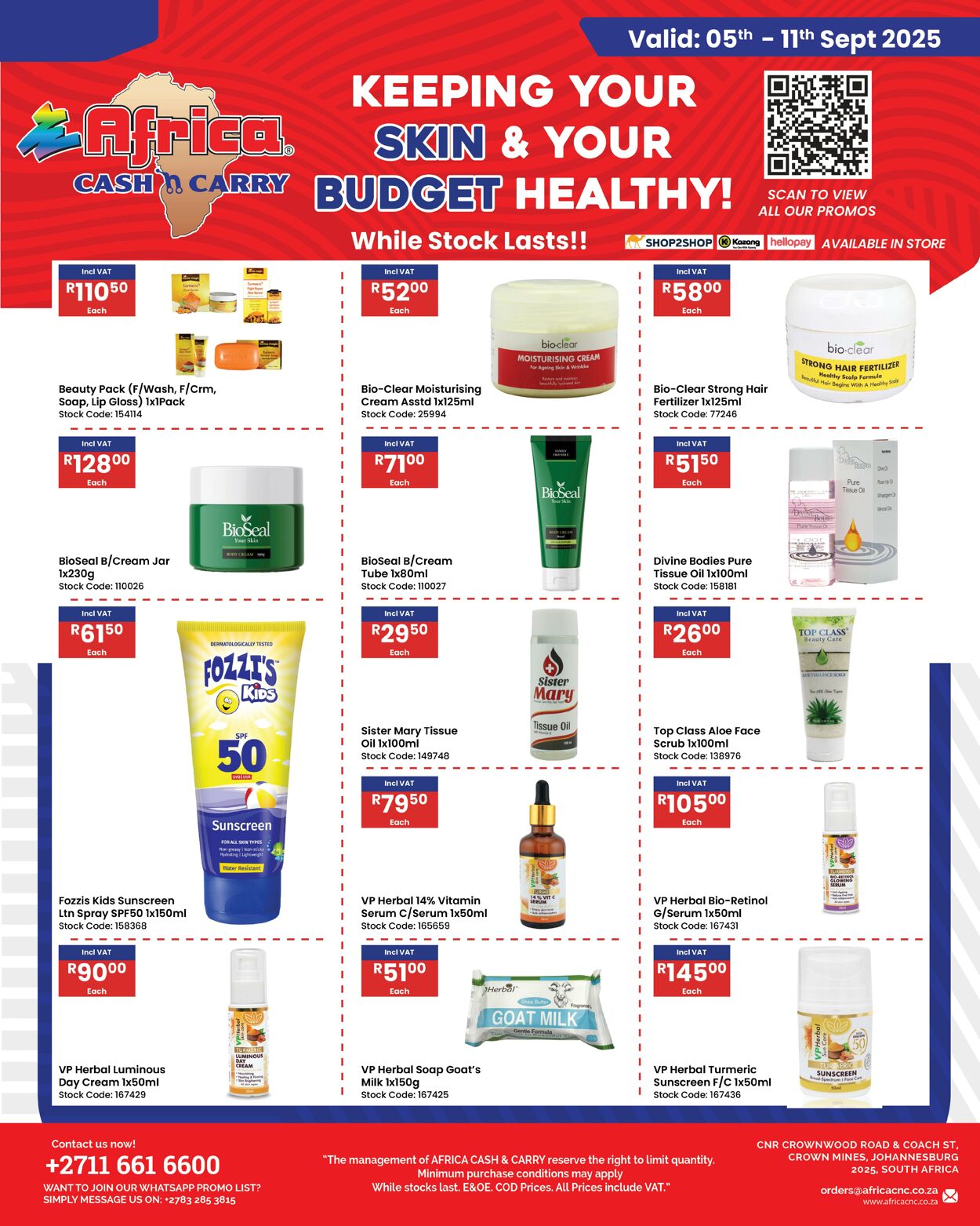 Special Africa Cash&Carry 05.09.2025 - 11.09.2025