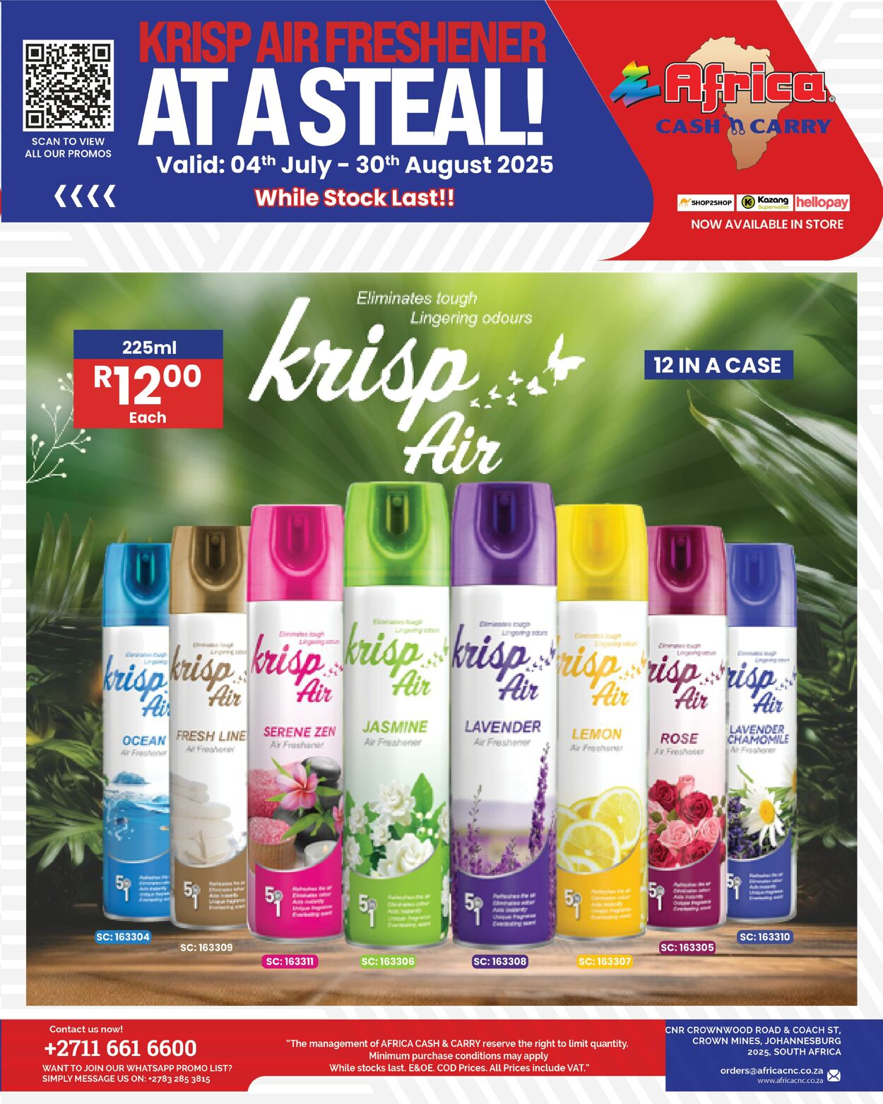 Special Africa Cash&Carry 04.07.2025 - 30.07.2025