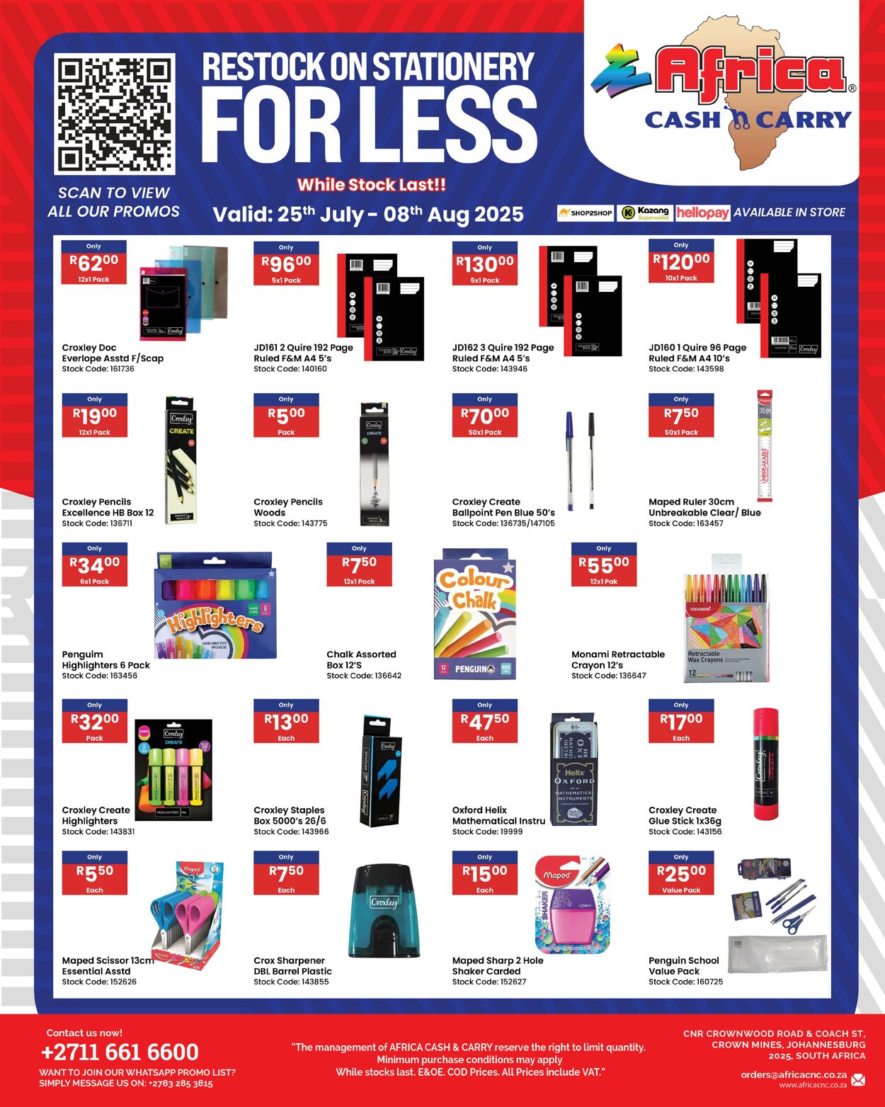 Special Africa Cash&Carry 25.07.2025 - 08.08.2025