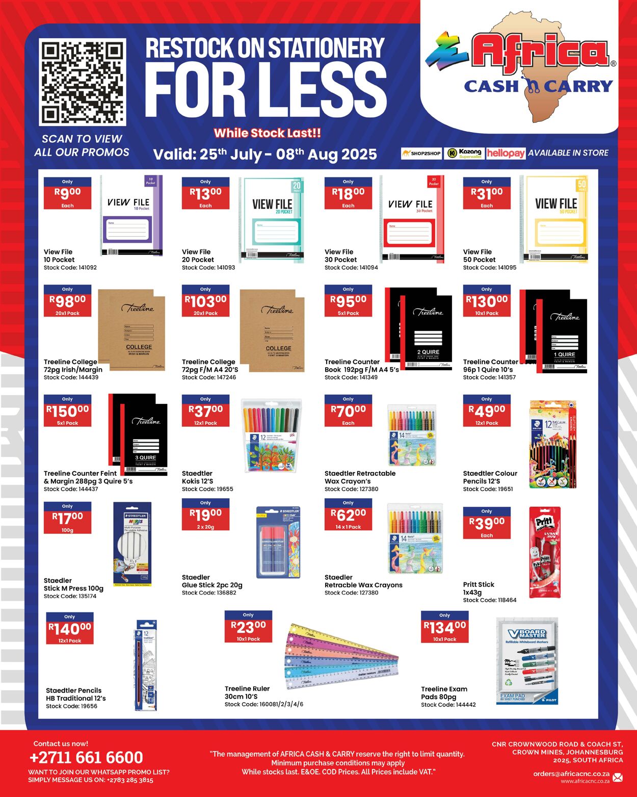 Special Africa Cash&Carry 25.07.2025 - 08.08.2025