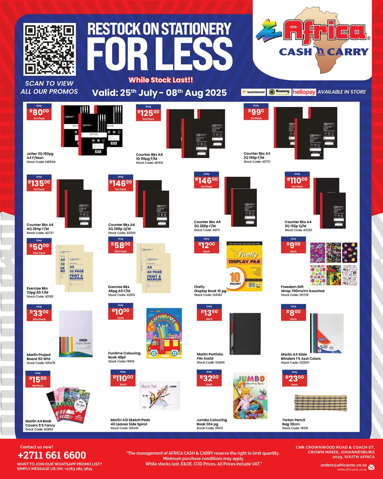 Special Africa Cash&Carry 25.07.2025 - 08.08.2025