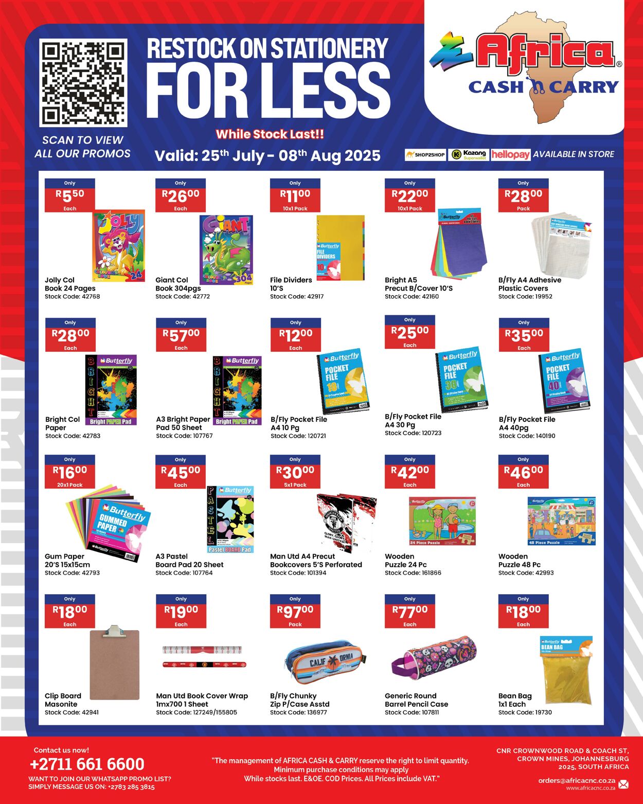 Special Africa Cash&Carry 25.07.2025 - 08.08.2025