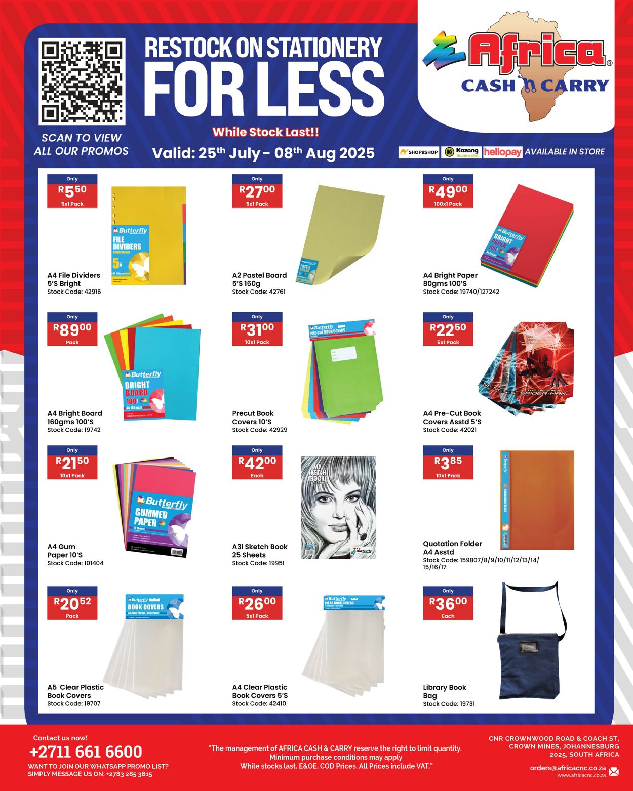 Special Africa Cash&Carry 25.07.2025 - 08.08.2025
