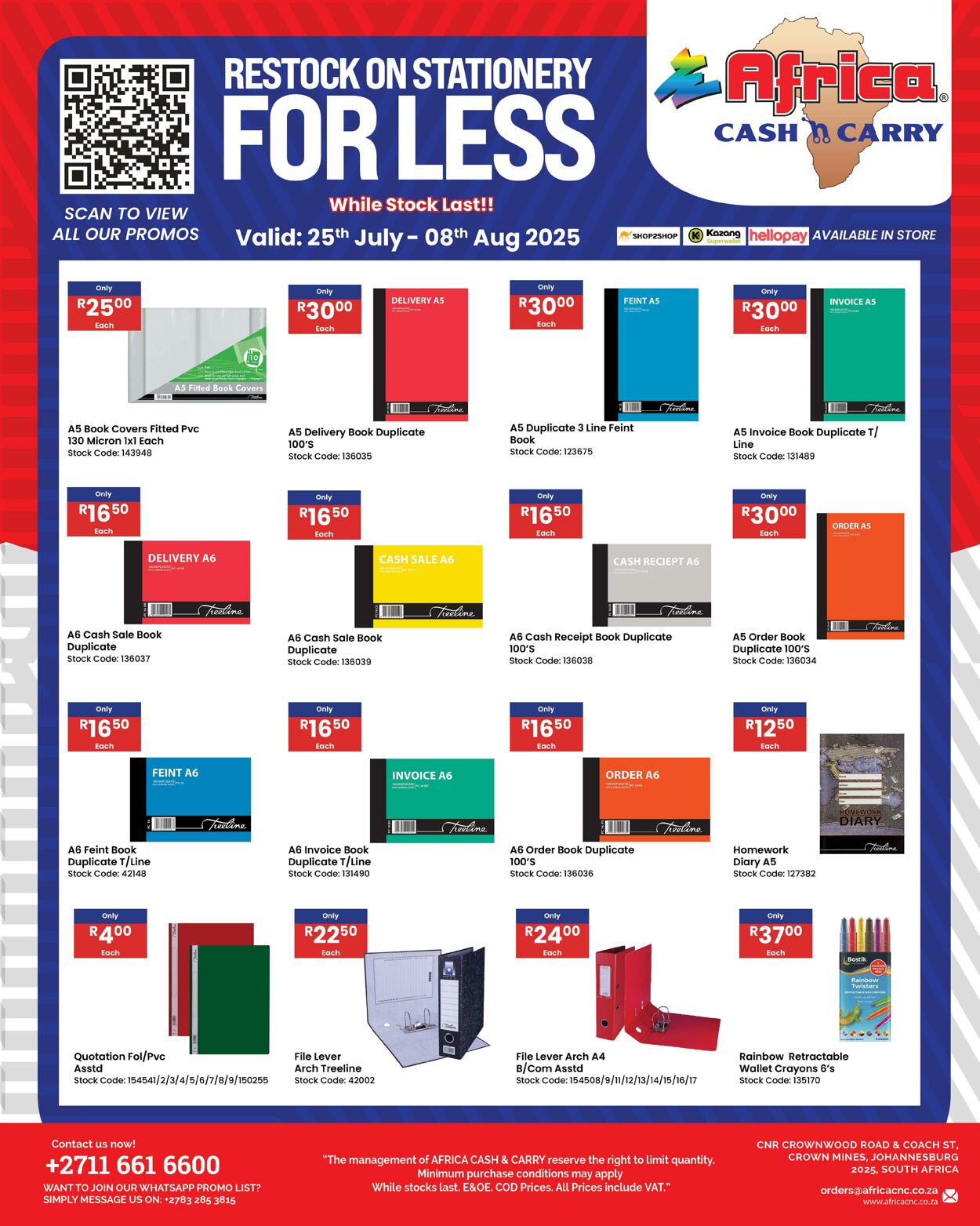 Special Africa Cash&Carry 25.07.2025 - 08.08.2025