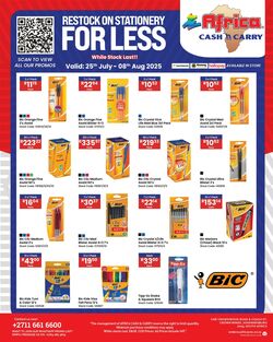 Special Africa Cash&Carry 25.07.2025 - 08.08.2025