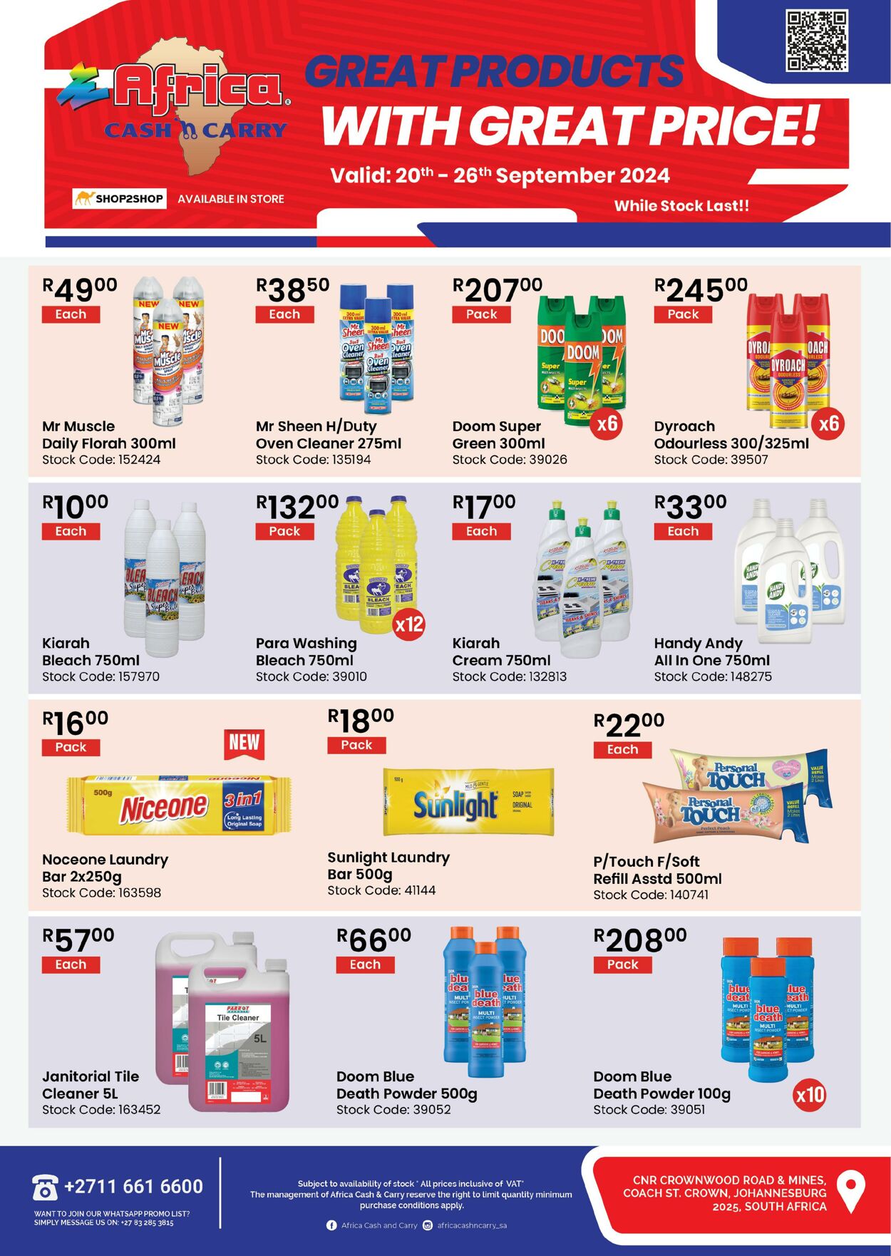 Africa Cash&Carry Promotional specials