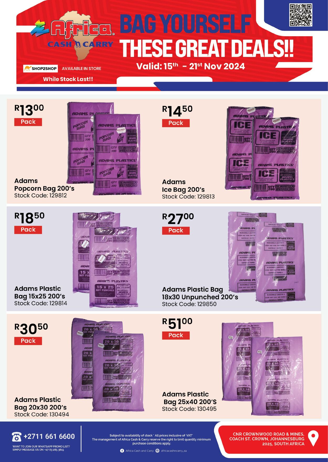 Africa Cash&Carry Promotional specials