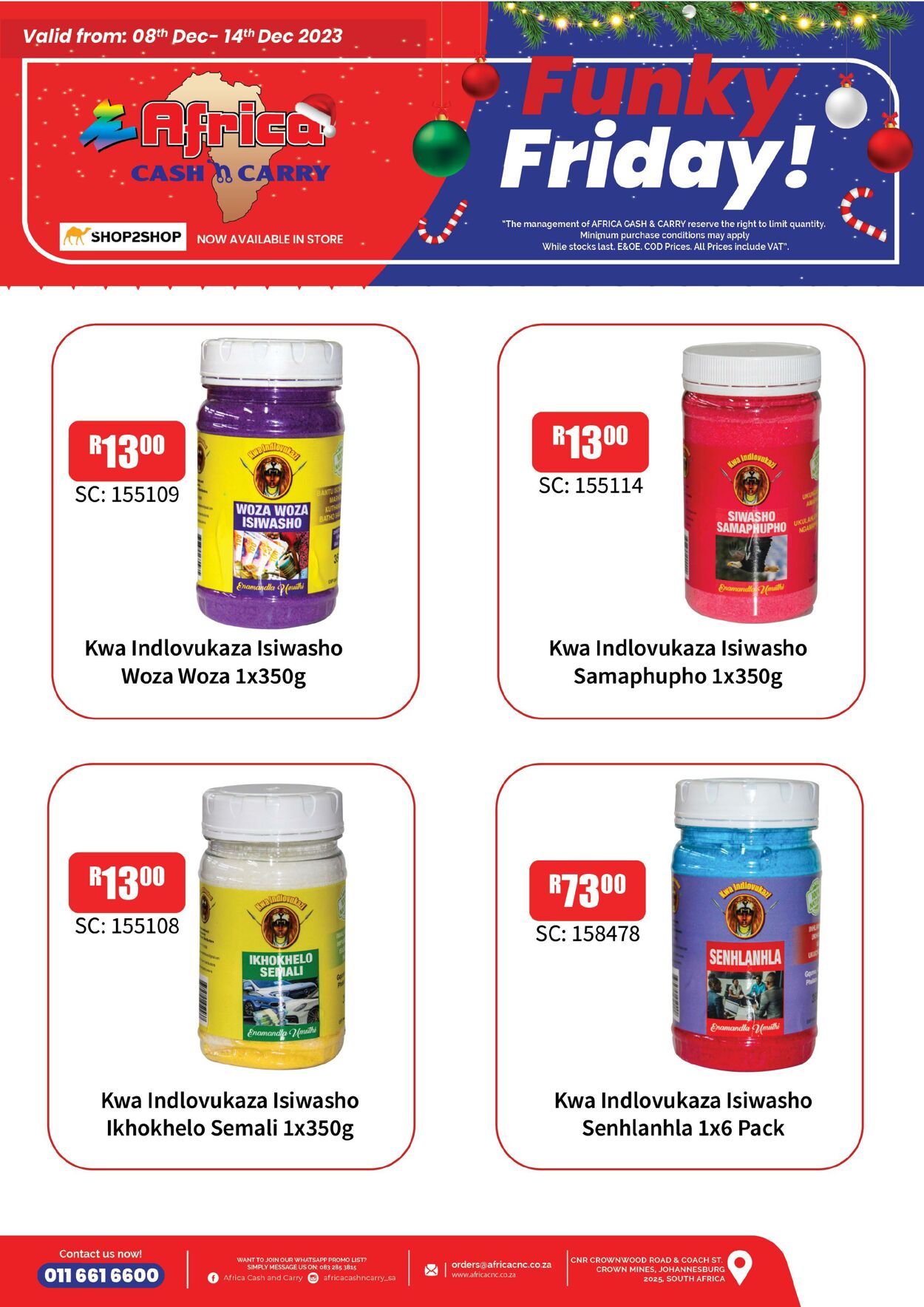 Special Africa Cash&Carry 11.12.2023 - 14.12.2023