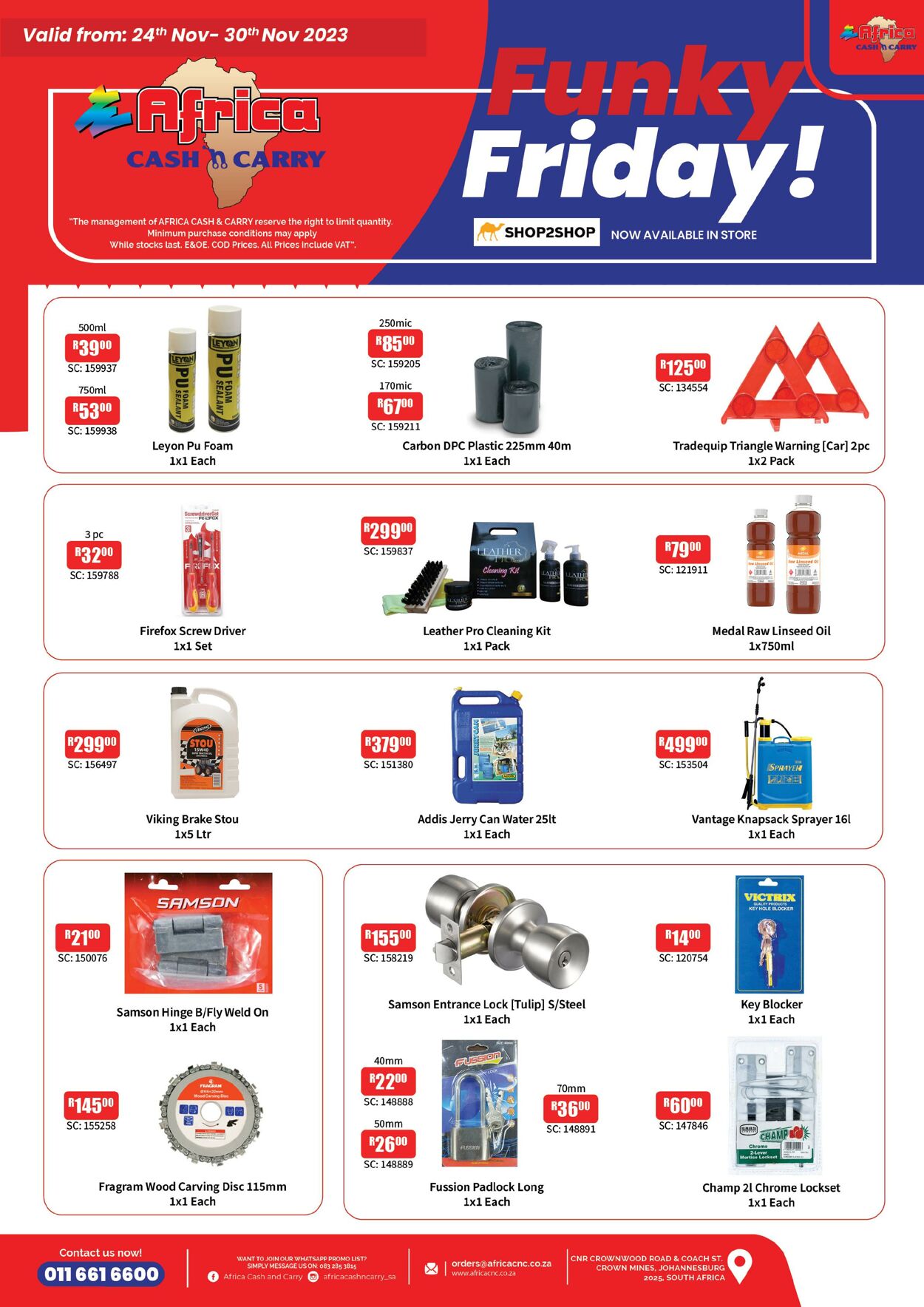 Special Africa Cash&Carry 24.11.2023 - 30.11.2023