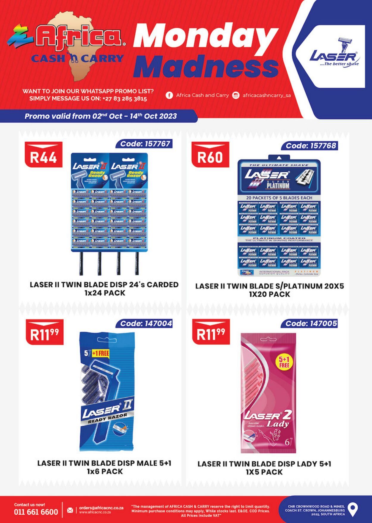 Special Africa Cash&Carry 03.10.2023 - 14.10.2023