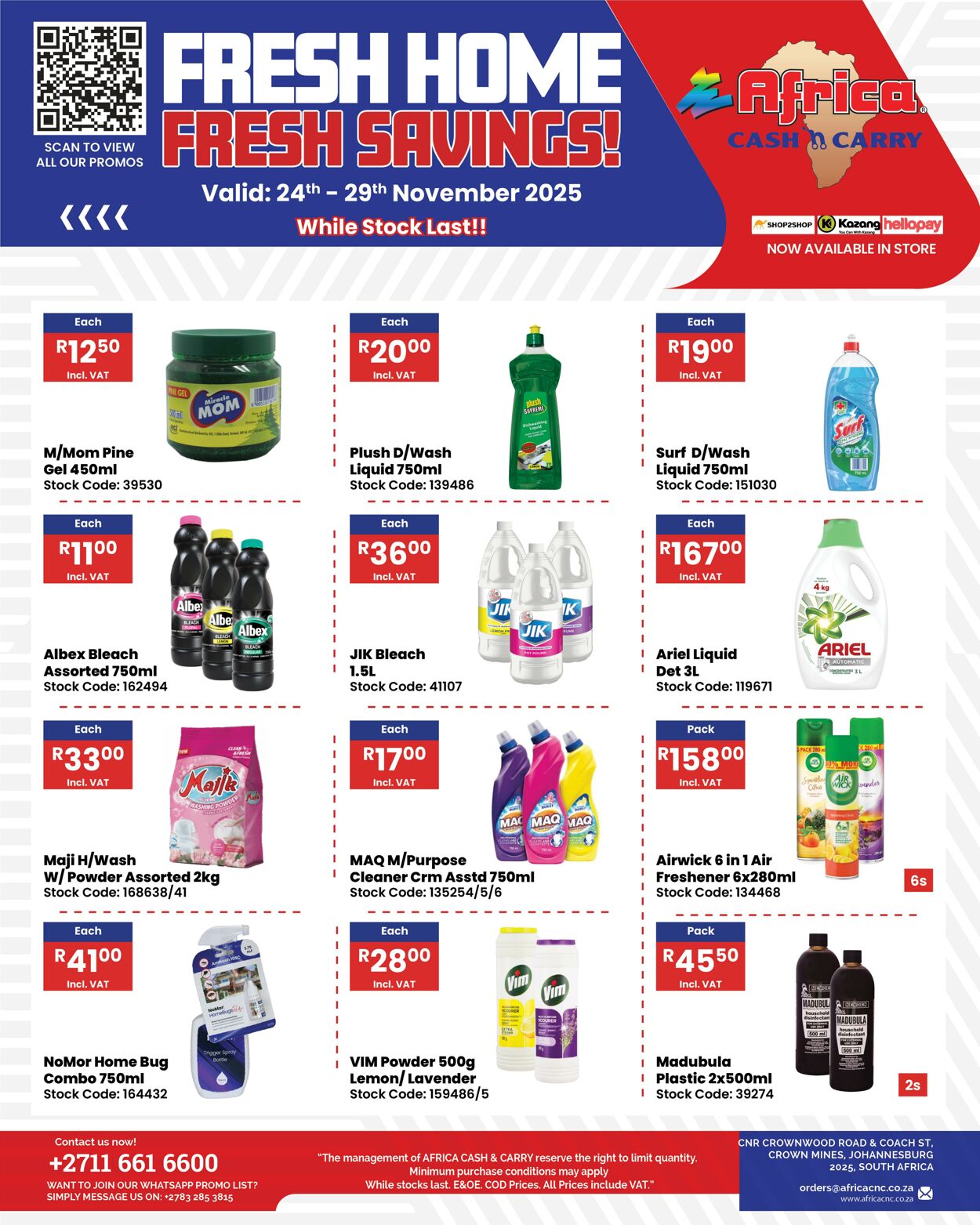Special Africa Cash&Carry 24.11.2025 - 29.11.2025