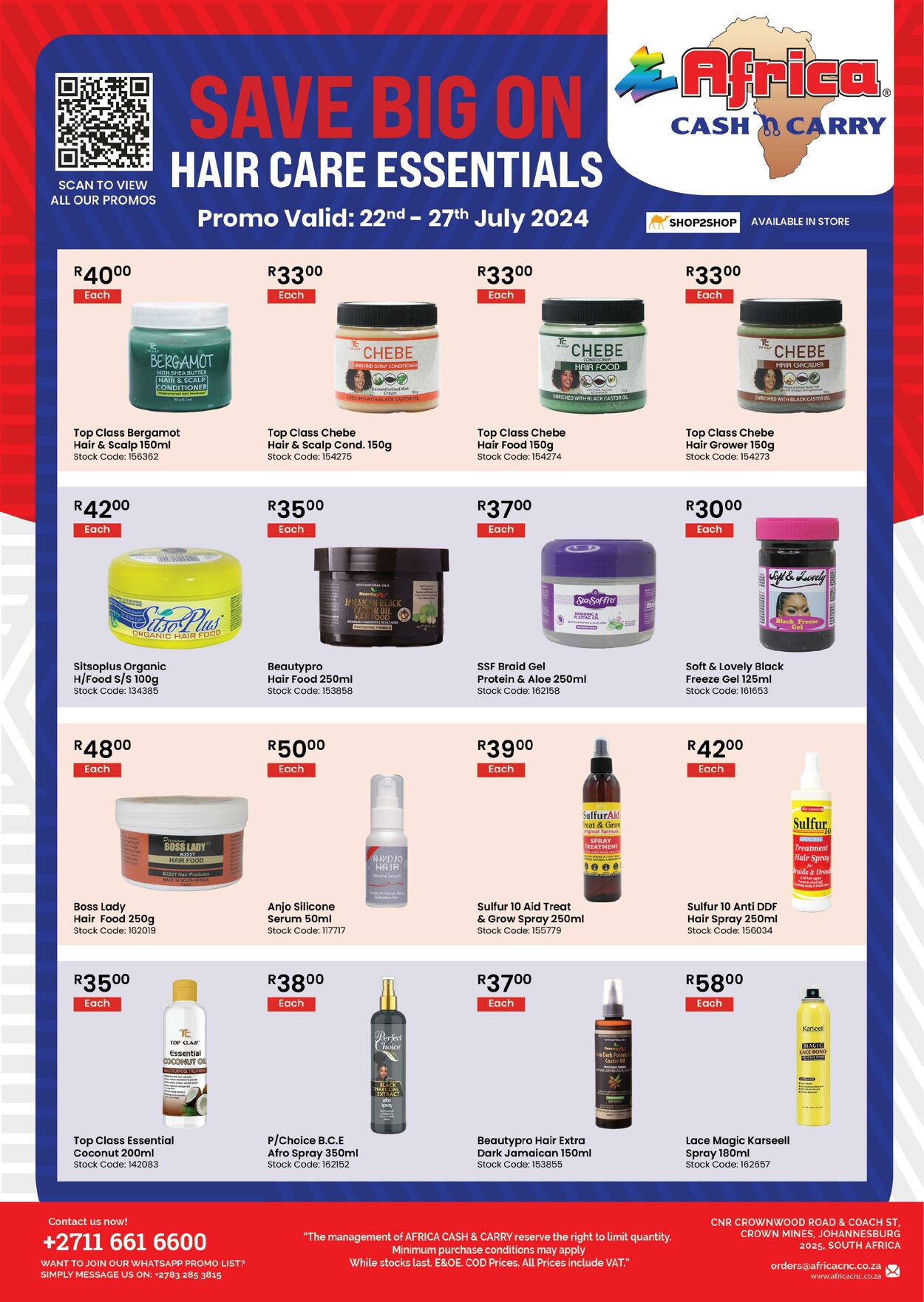 Special Africa Cash&Carry 22.07.2024 - 27.07.2024