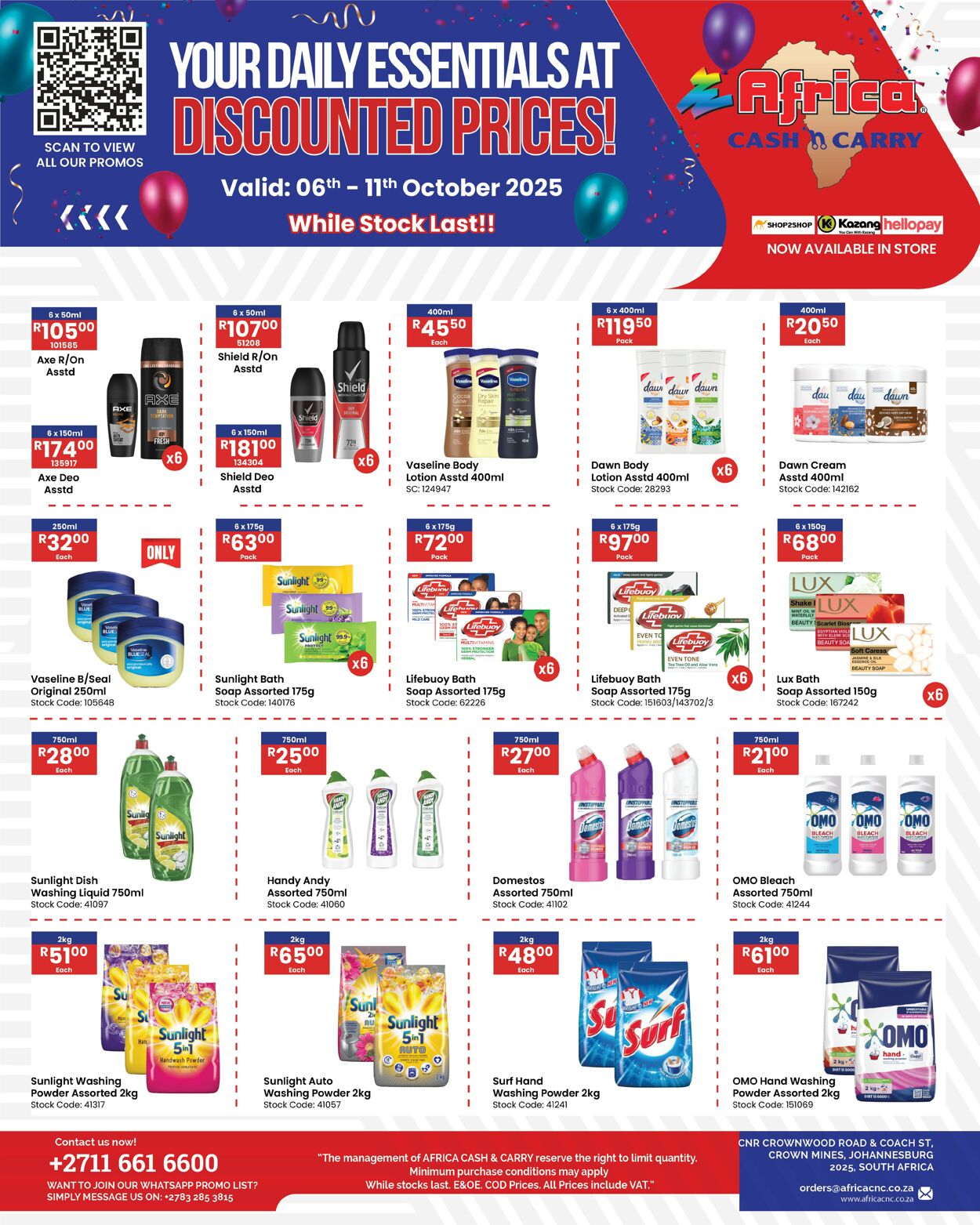 Special Africa Cash&Carry 06.10.2025 - 11.10.2025