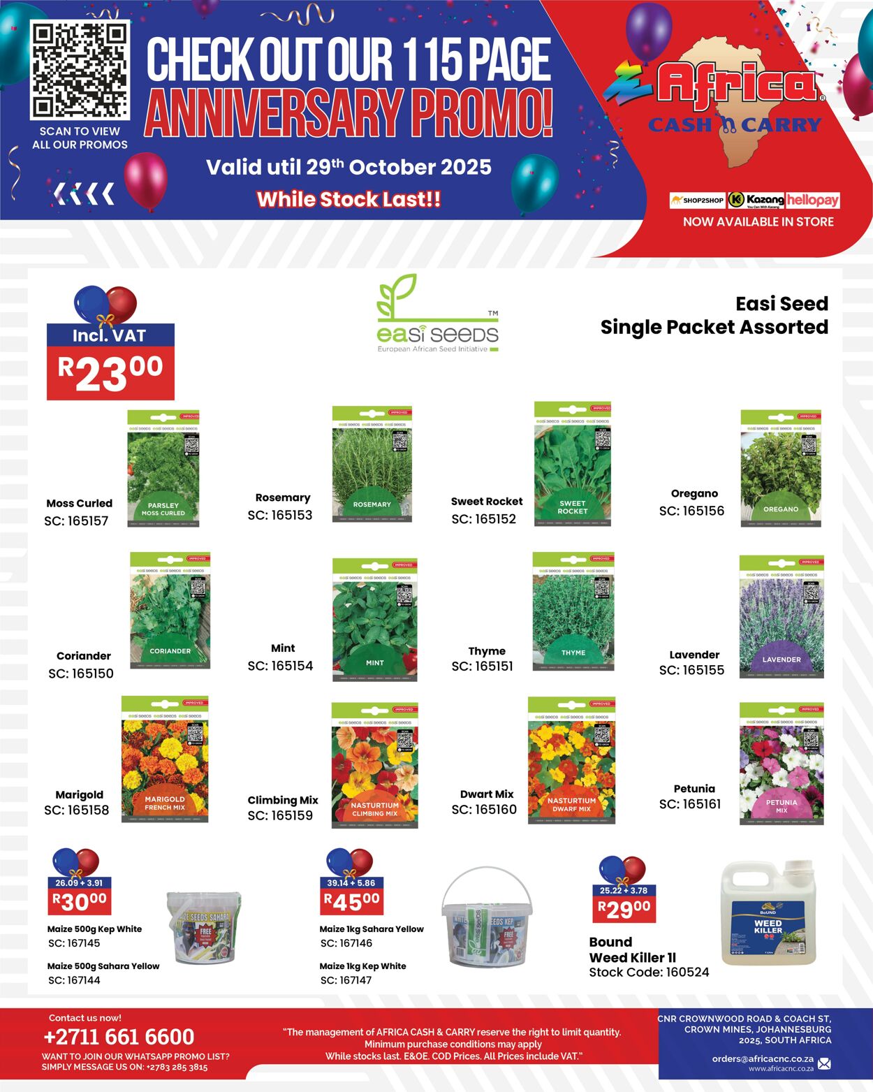 Special Africa Cash&Carry 28.10.2025 - 29.10.2025