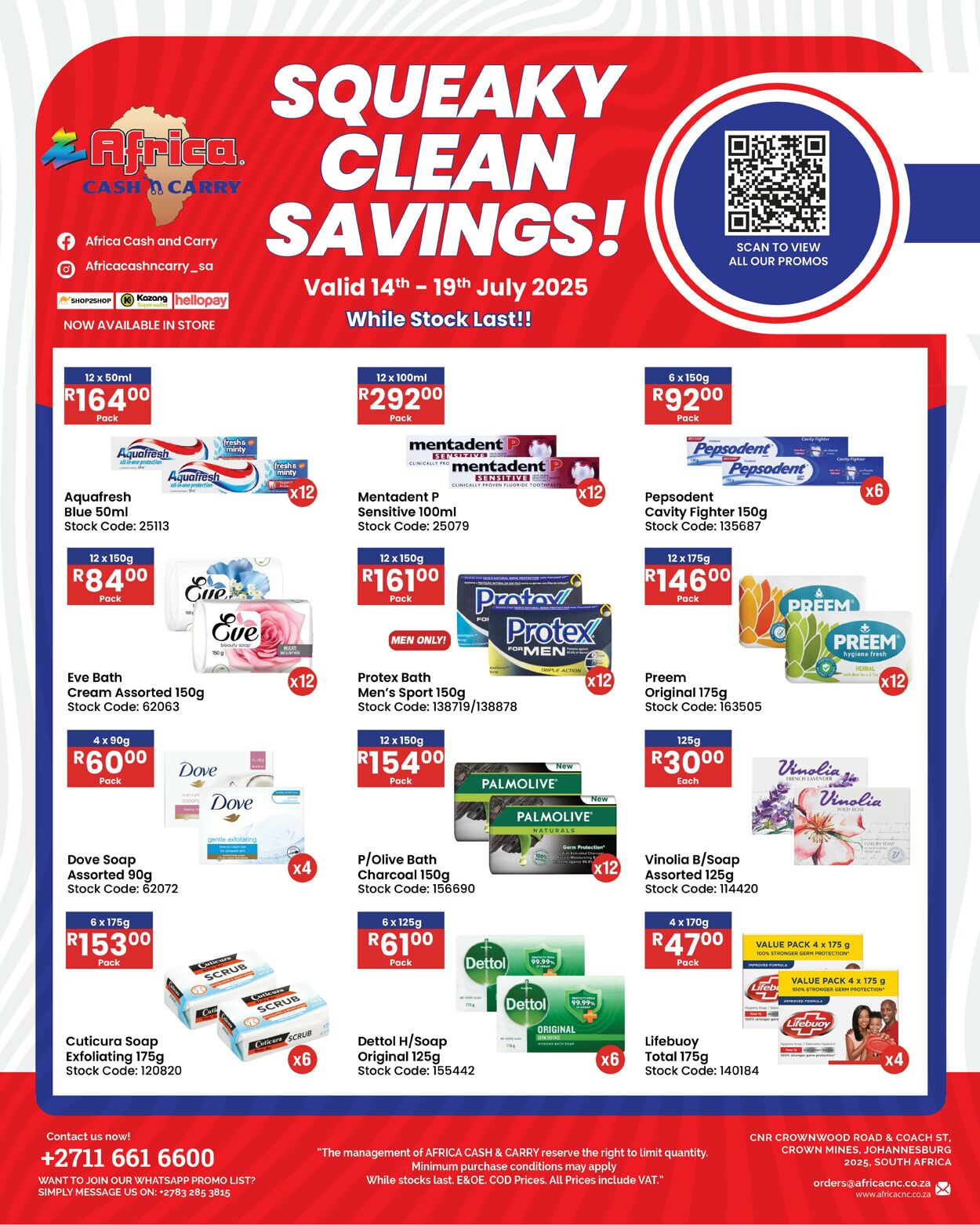 Special Africa Cash&Carry 14.07.2025 - 19.07.2025