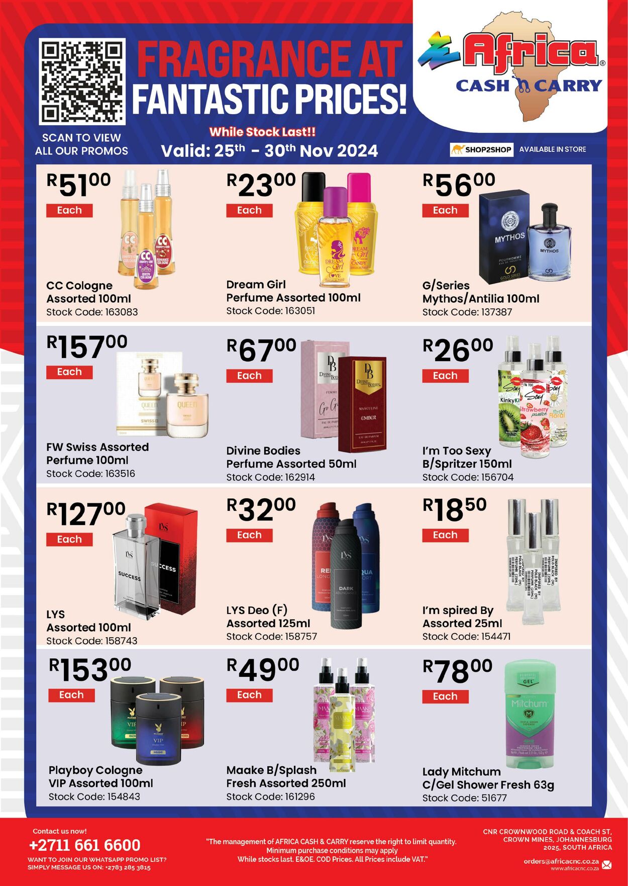 Special Africa Cash&Carry 25.11.2024 - 30.11.2024