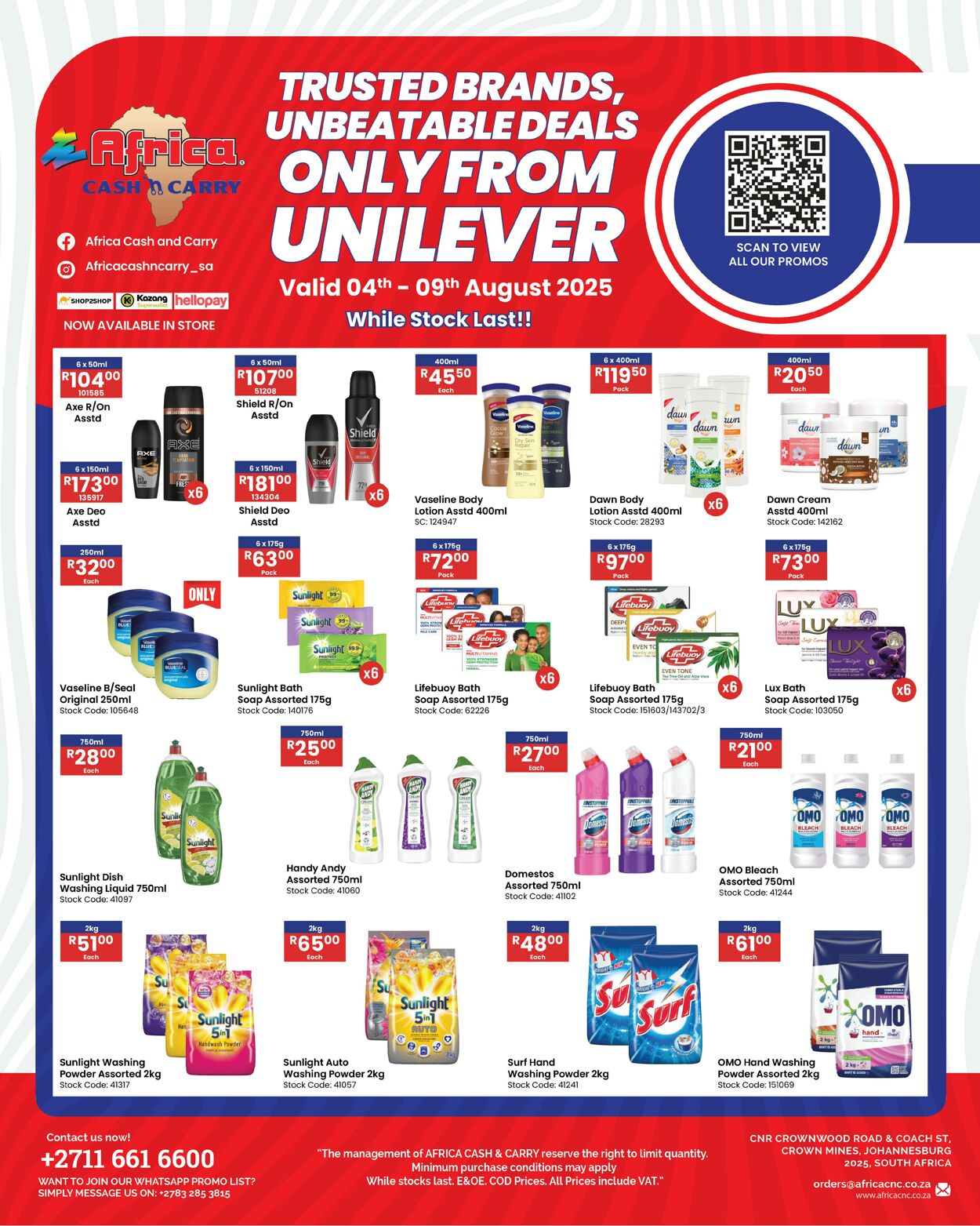 Special Africa Cash&Carry 04.08.2025 - 09.08.2025